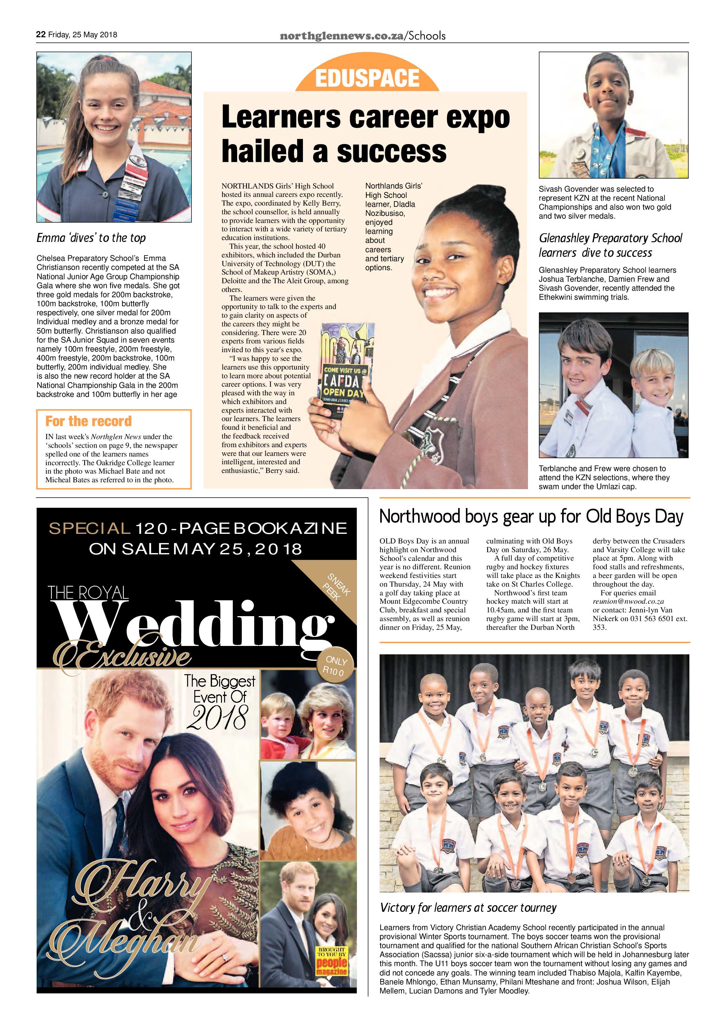 Northglen News 25 May 2018 page 22