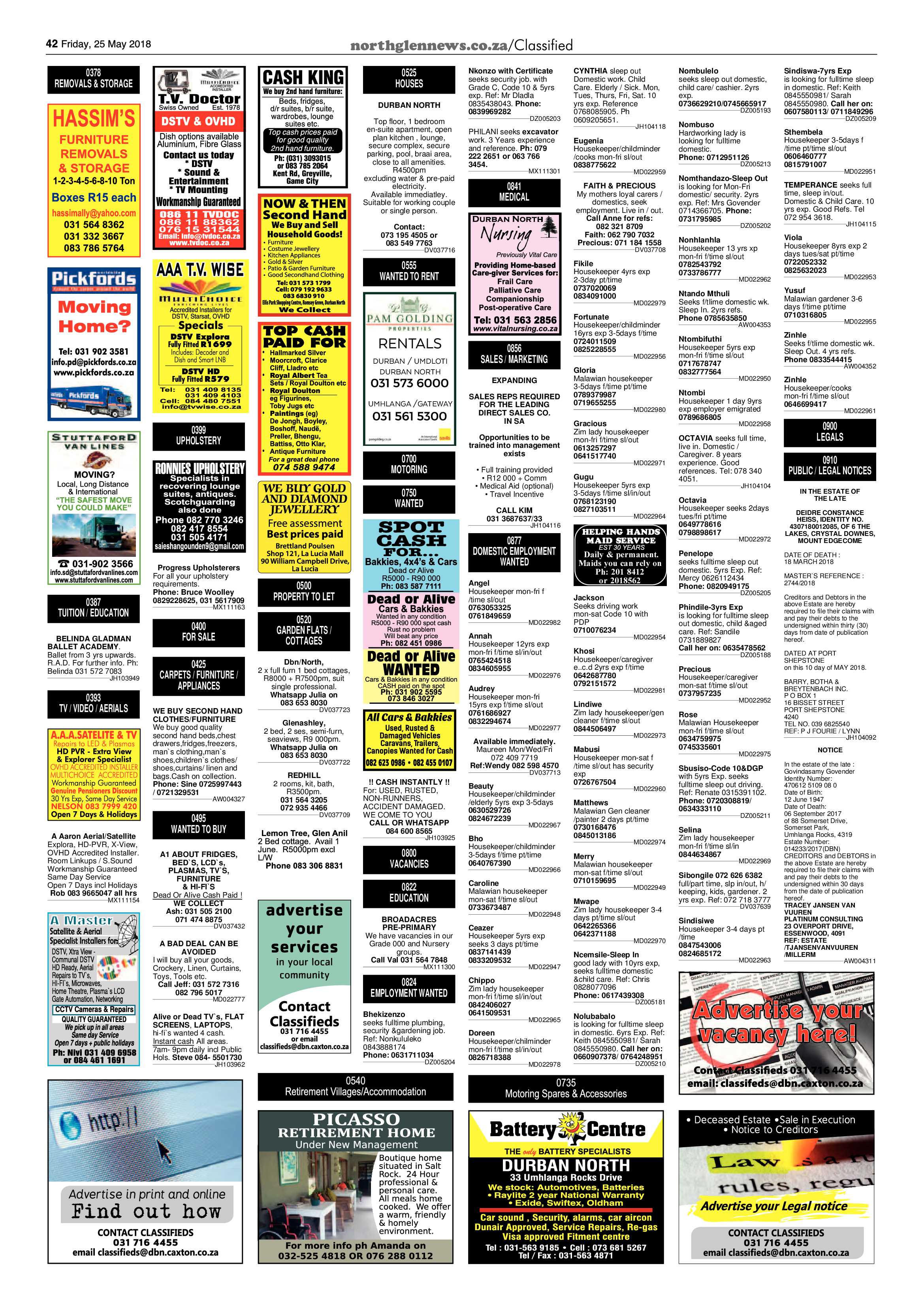 Northglen News 25 May 2018 page 42