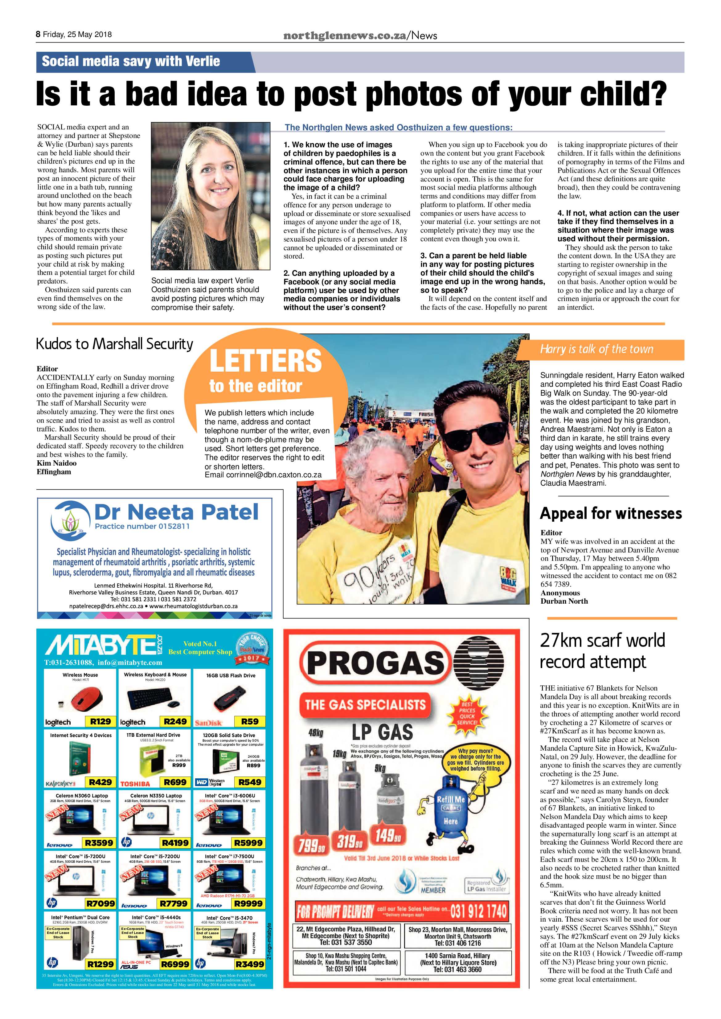 Northglen News 25 May 2018 page 8
