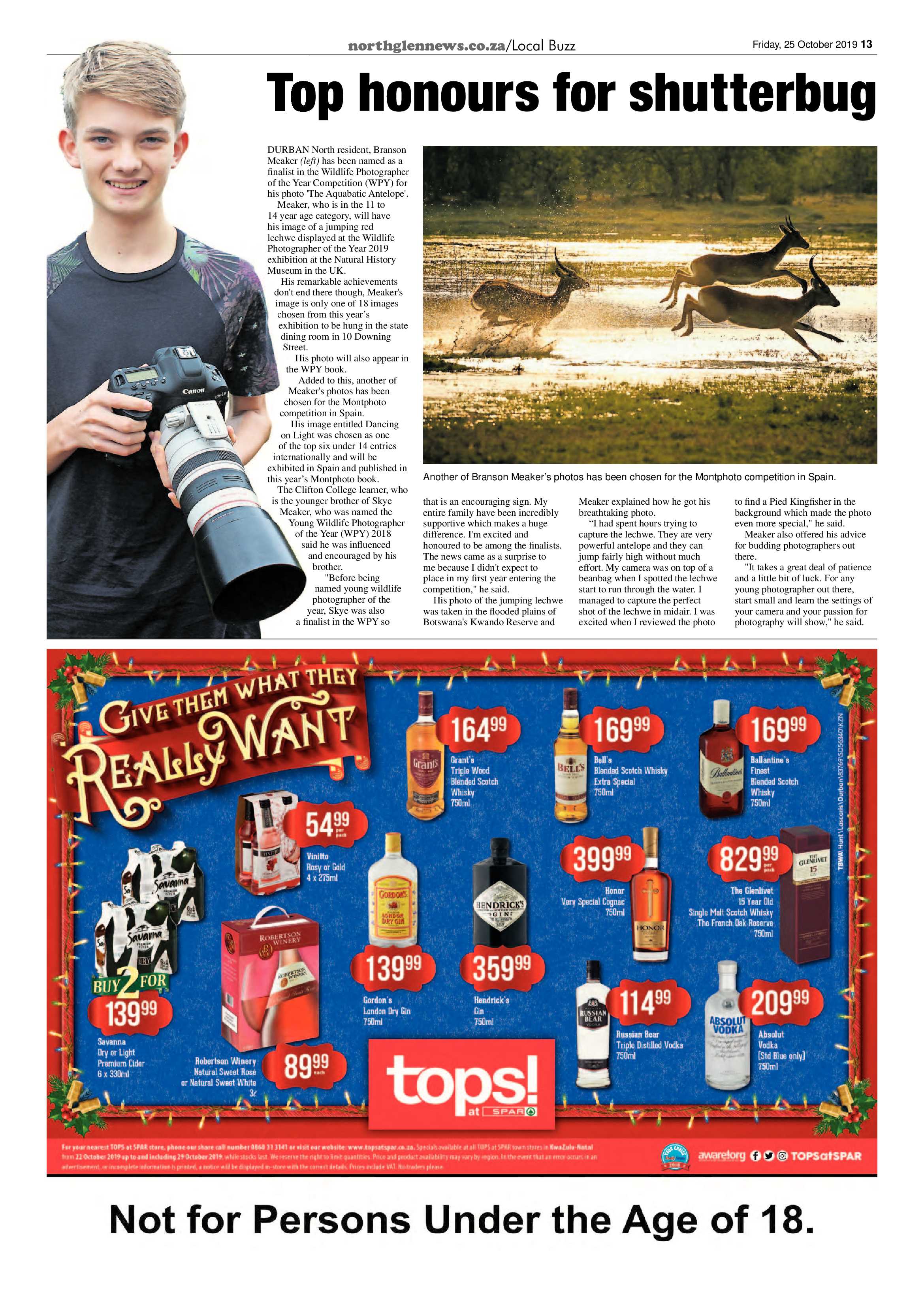 Northglen News 25 October 2019 page 13