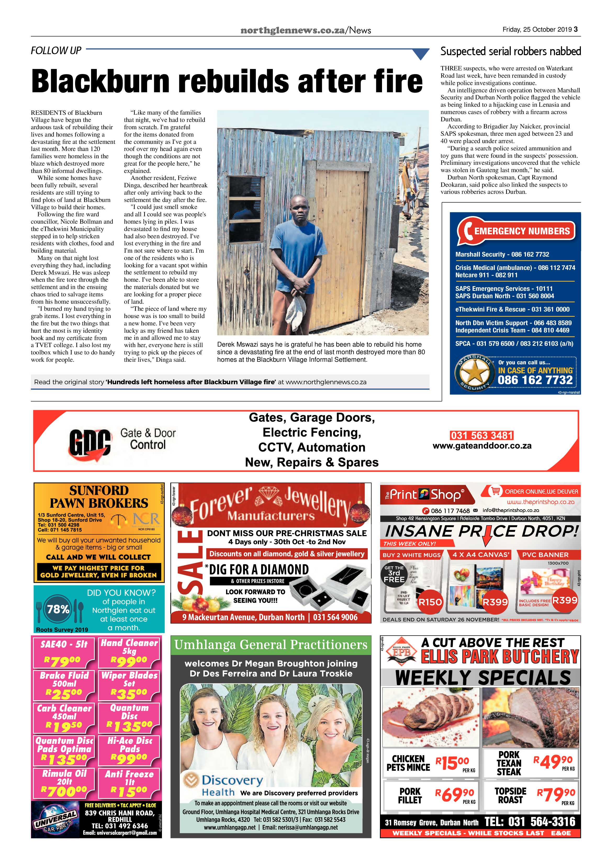 Northglen News 25 October 2019 page 3