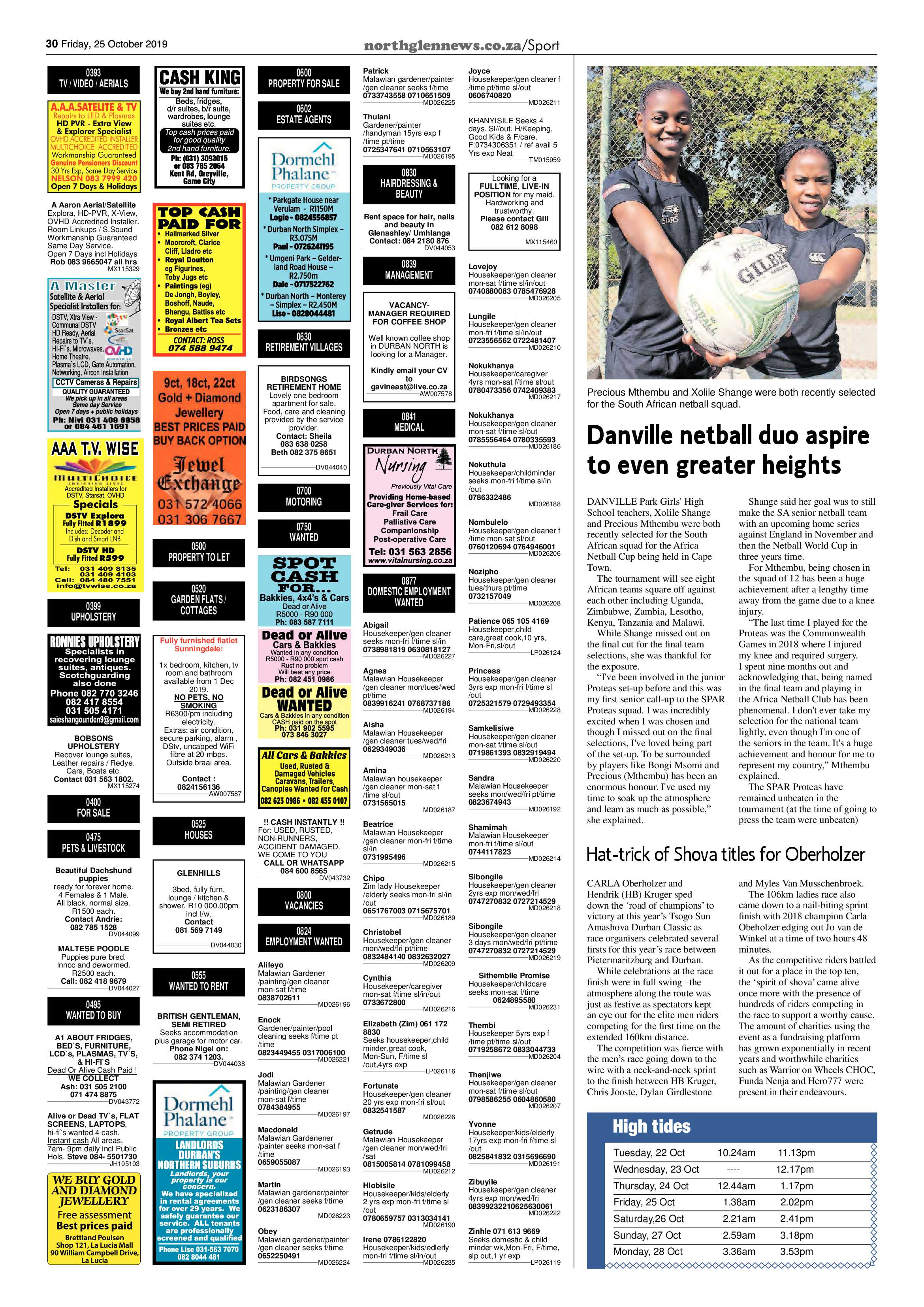 Northglen News 25 October 2019 page 30