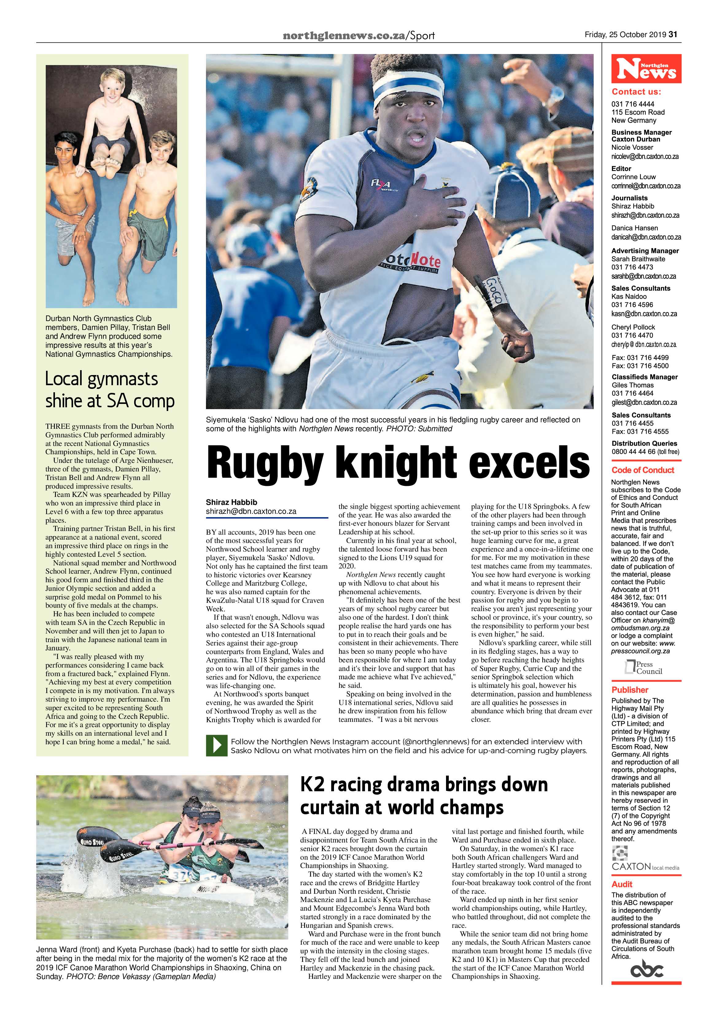 Northglen News 25 October 2019 page 31
