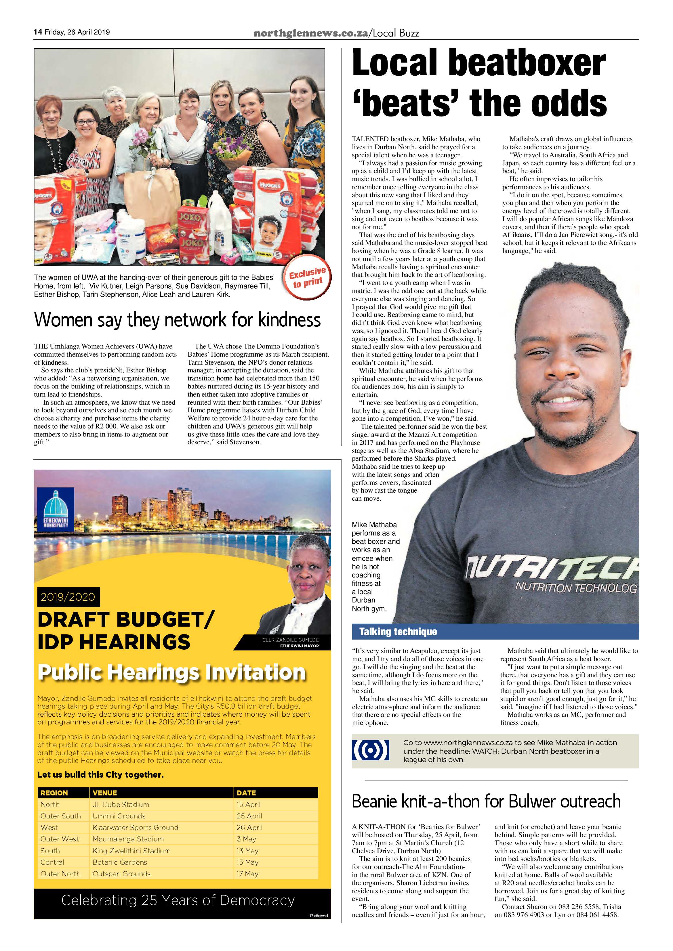 Northglen News 26 April 2019 page 14