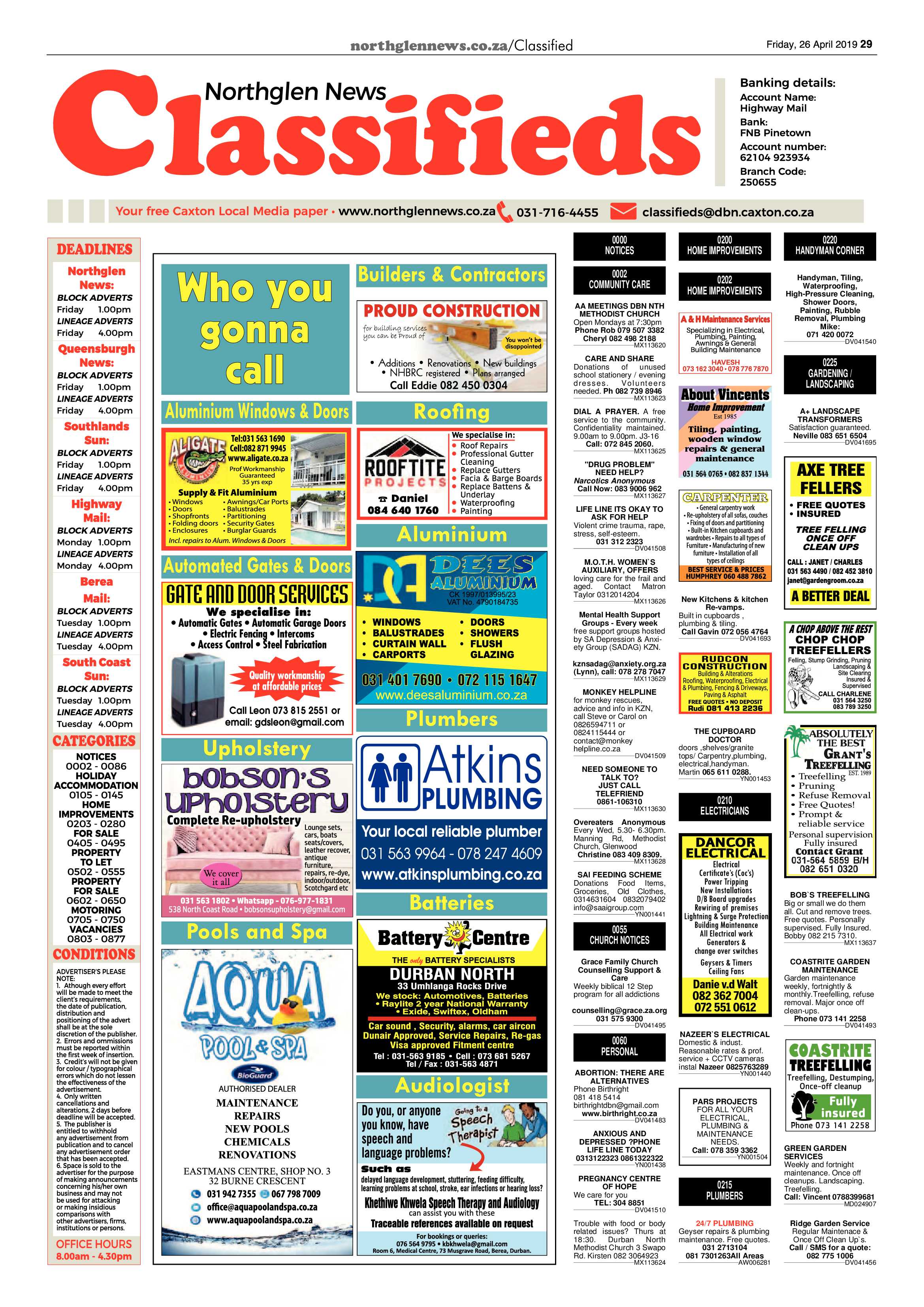Northglen News 26 April 2019 page 29