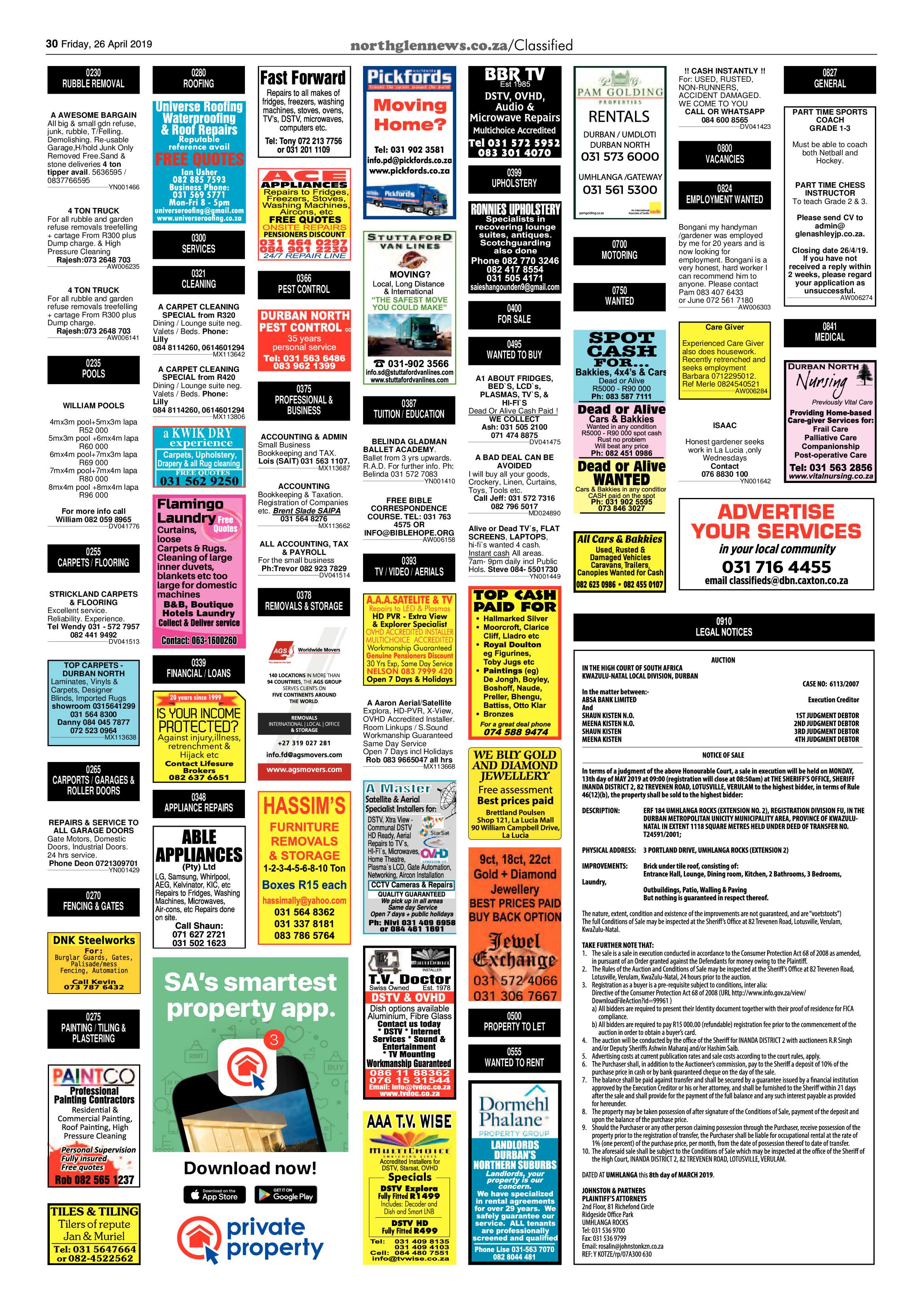 Northglen News 26 April 2019 page 30