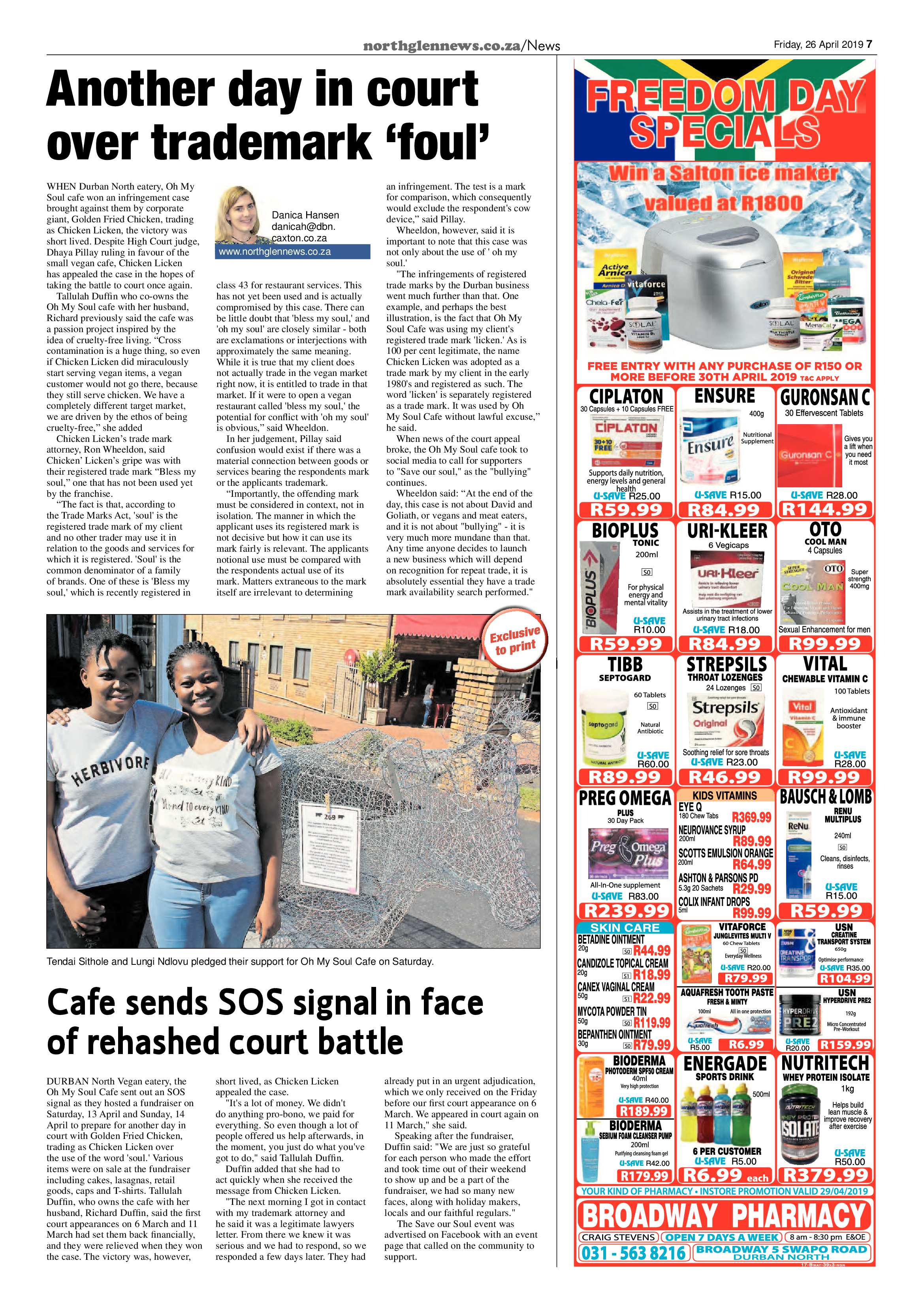 Northglen News 26 April 2019 page 7