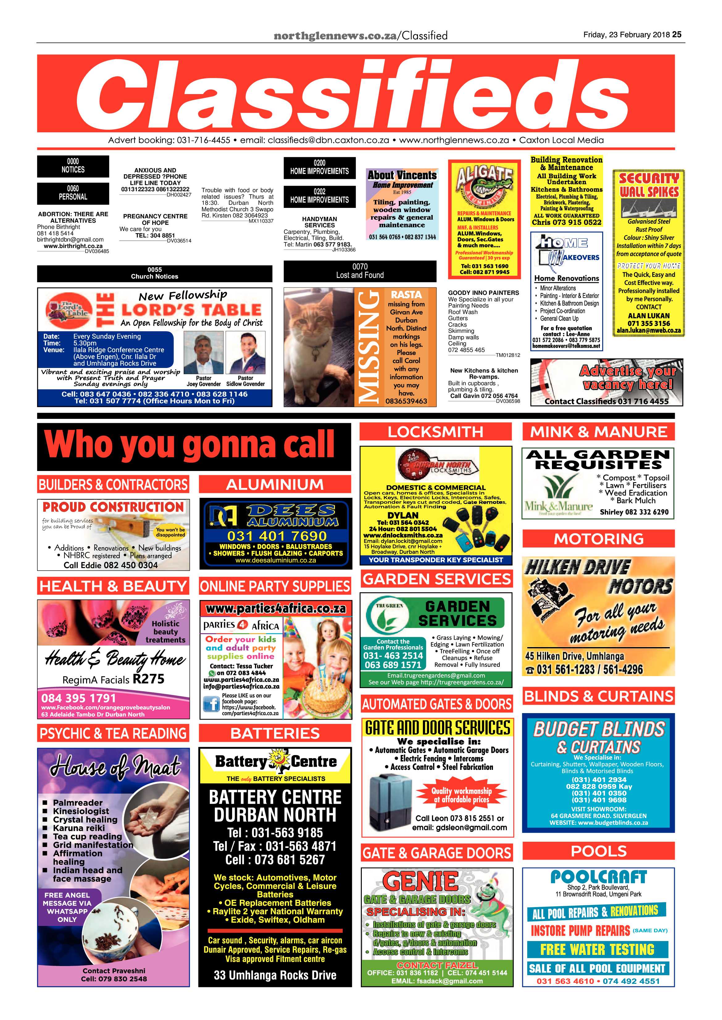 Northglen News 26 February 2018 page 25