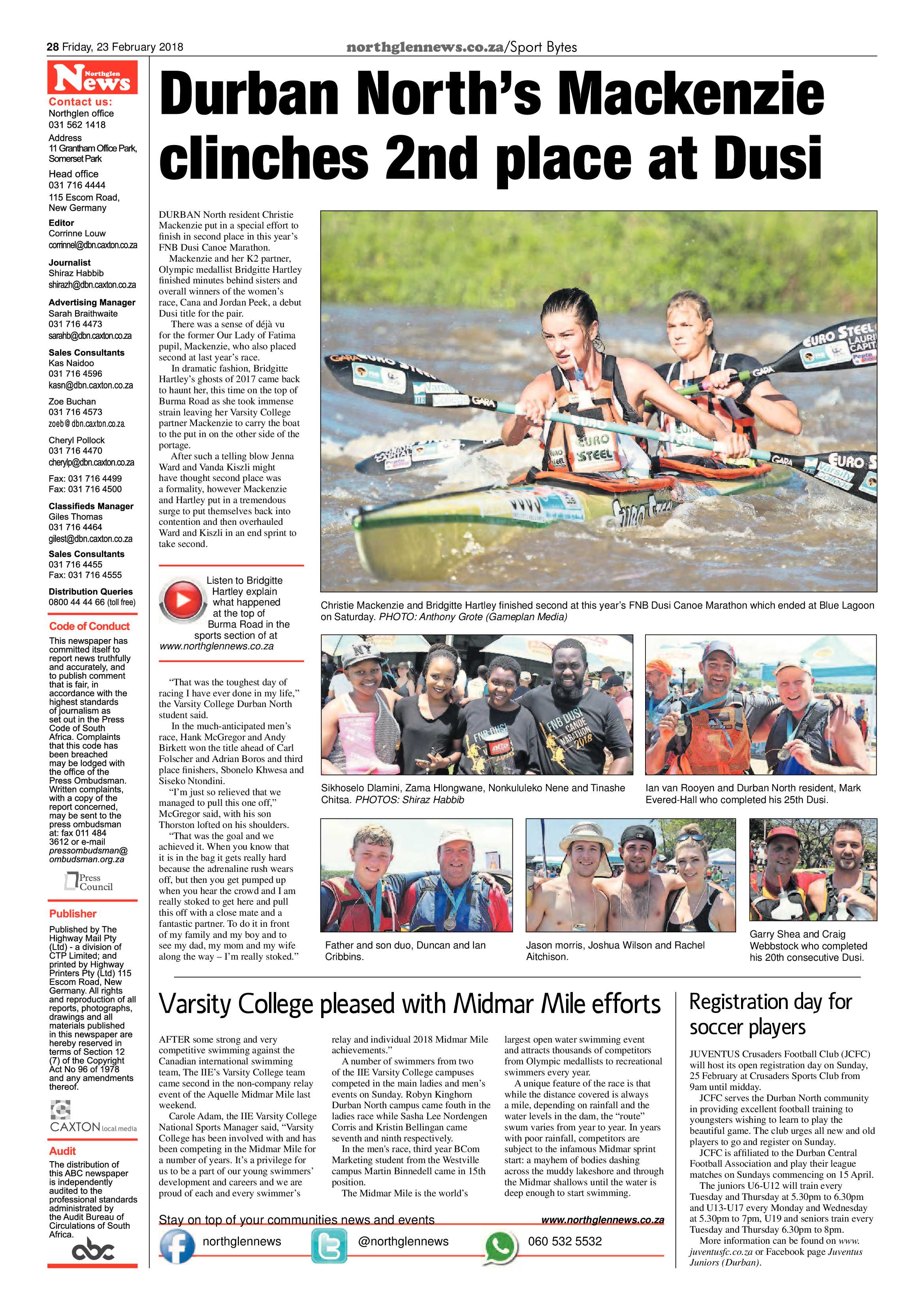 Northglen News 26 February 2018 page 28