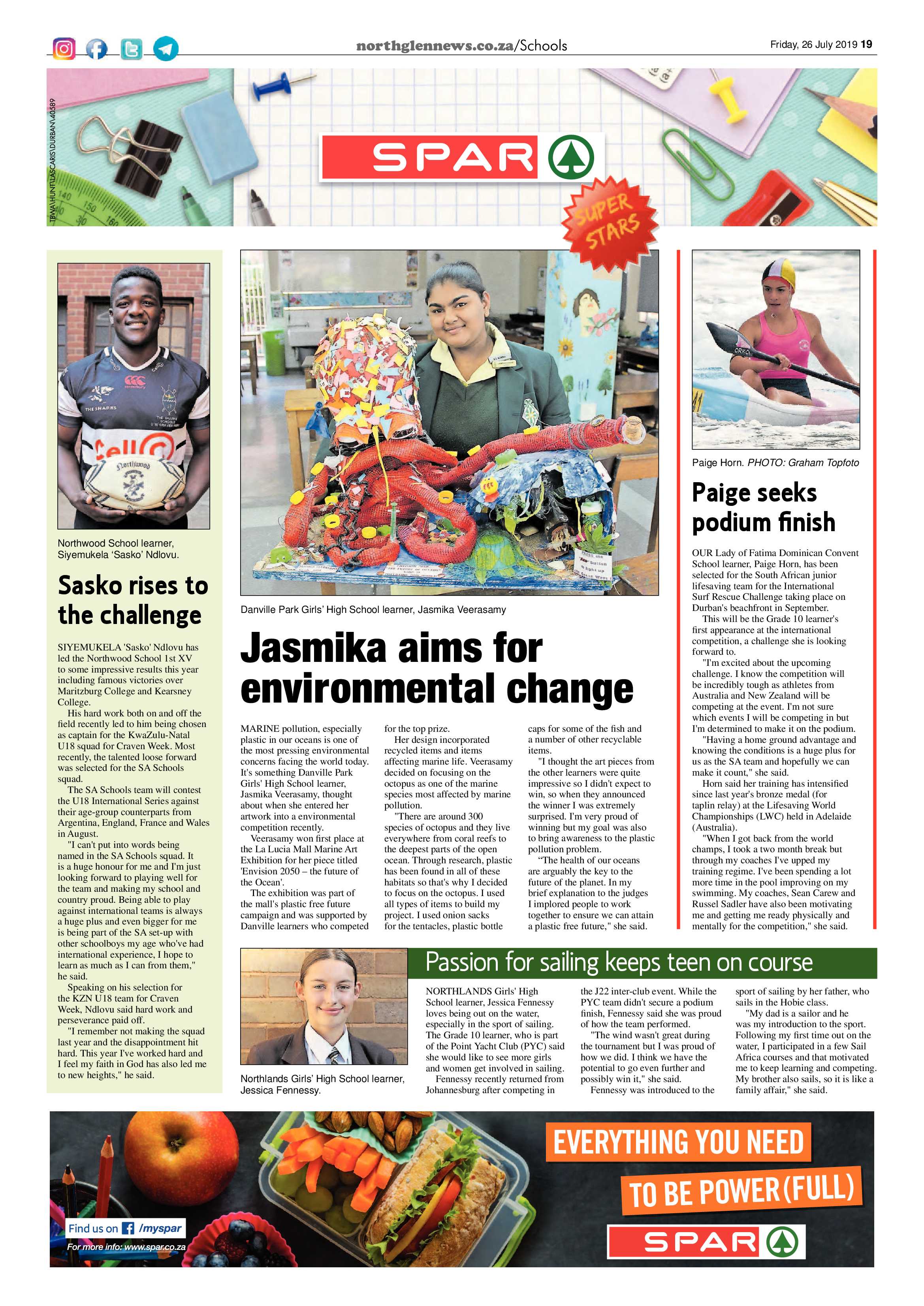Northglen News 26 July 2019 page 19