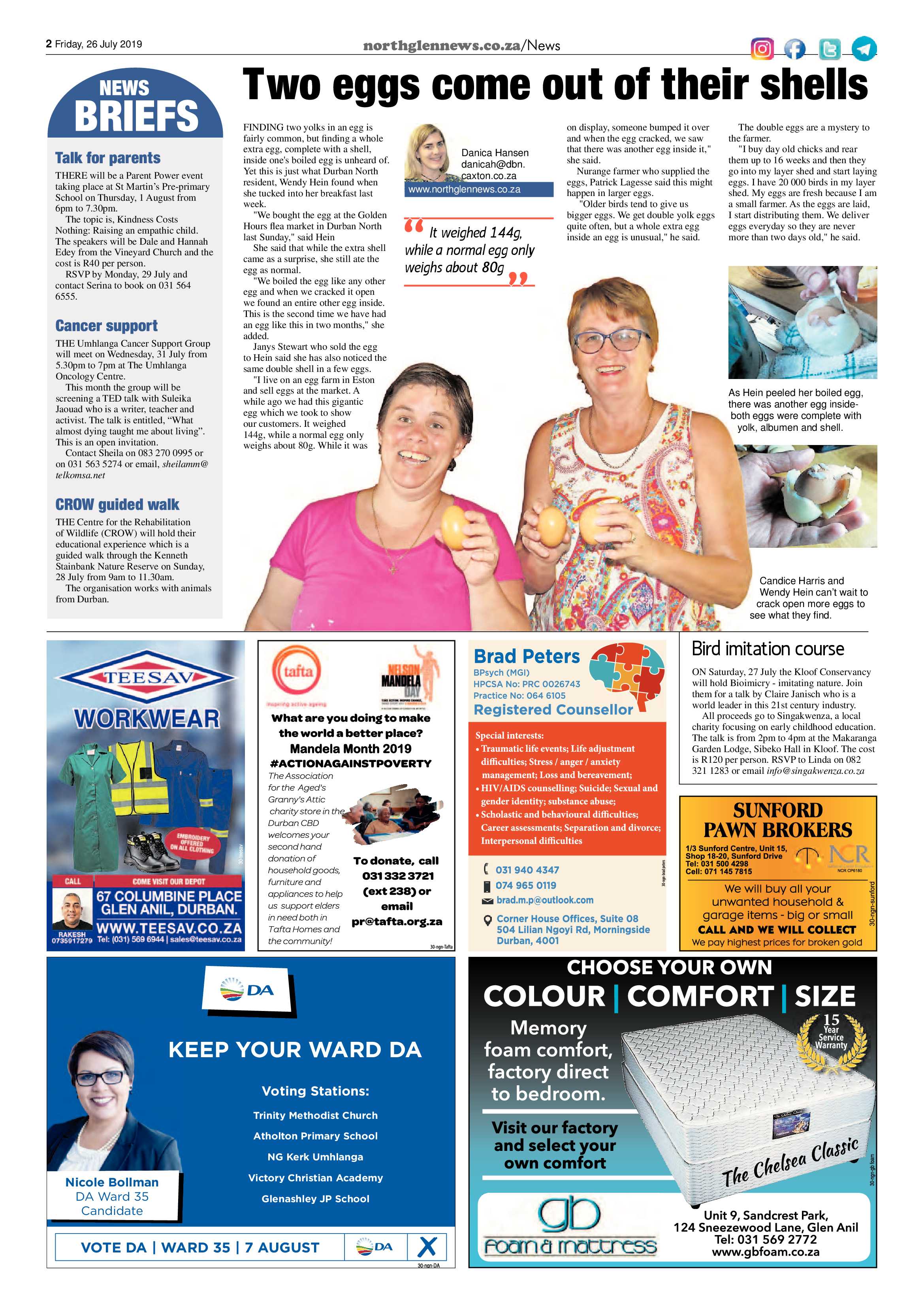 Northglen News 26 July 2019 page 2