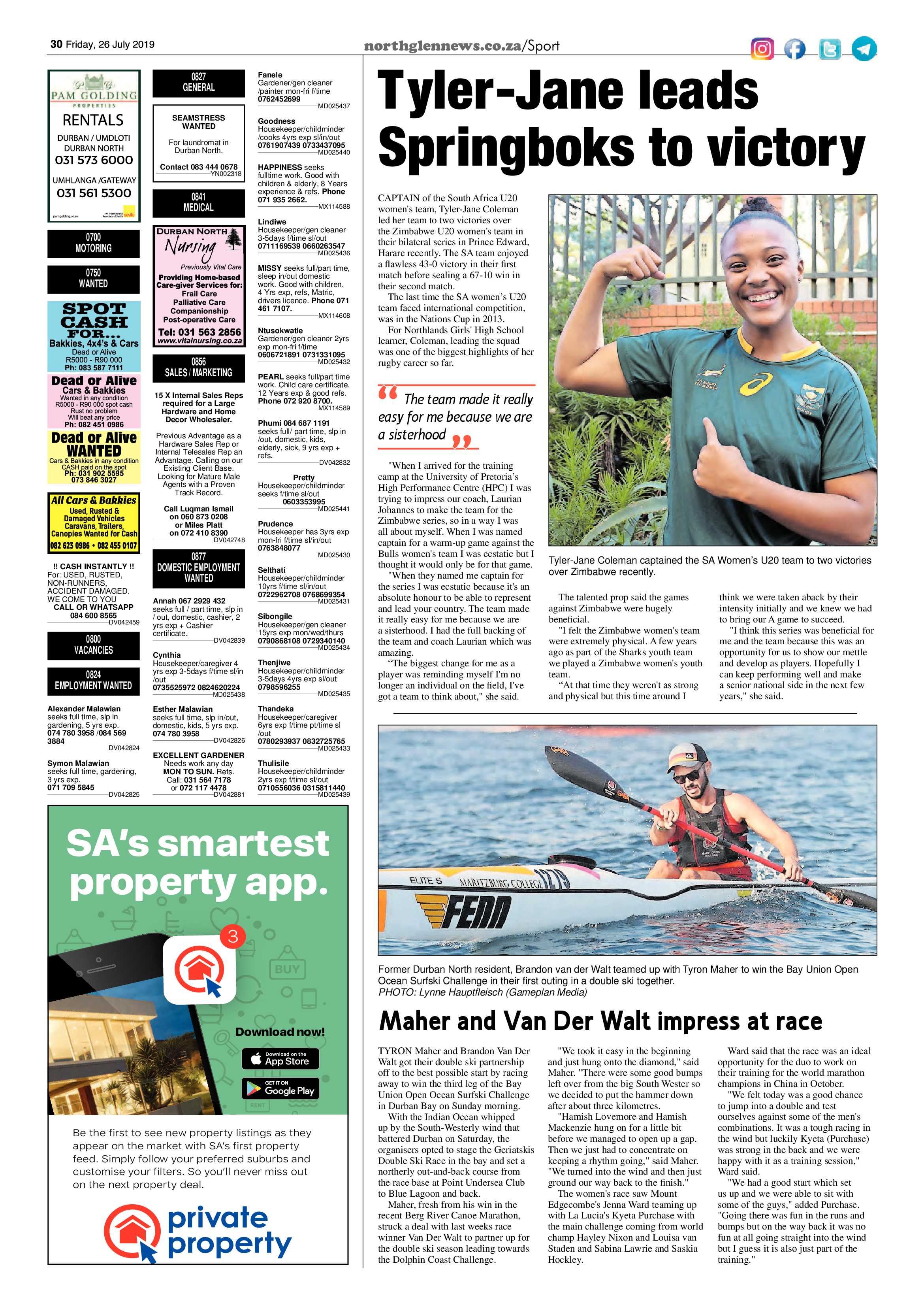 Northglen News 26 July 2019 page 30