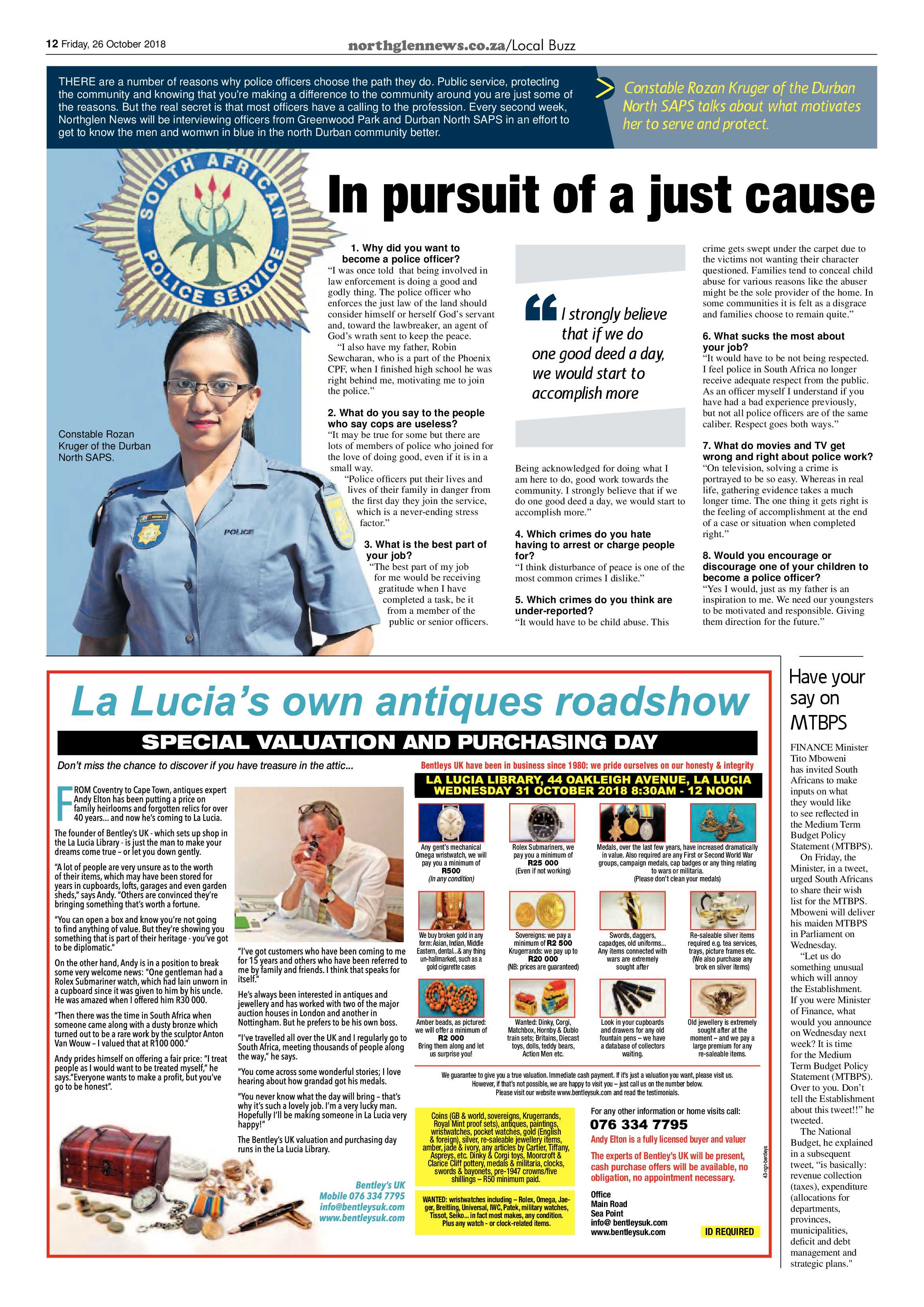 Northglen News 26 October 2018 page 12