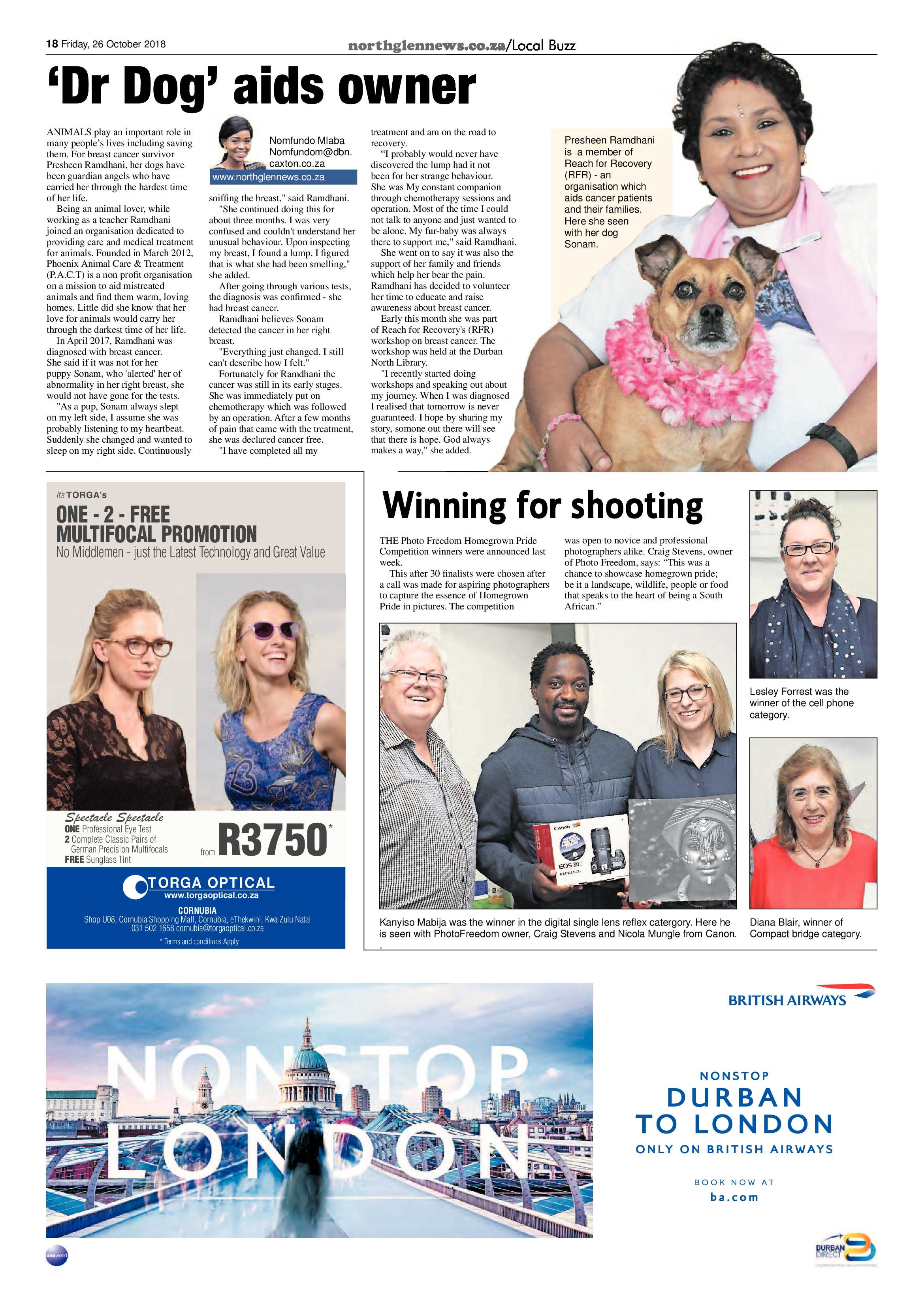 Northglen News 26 October 2018 page 18