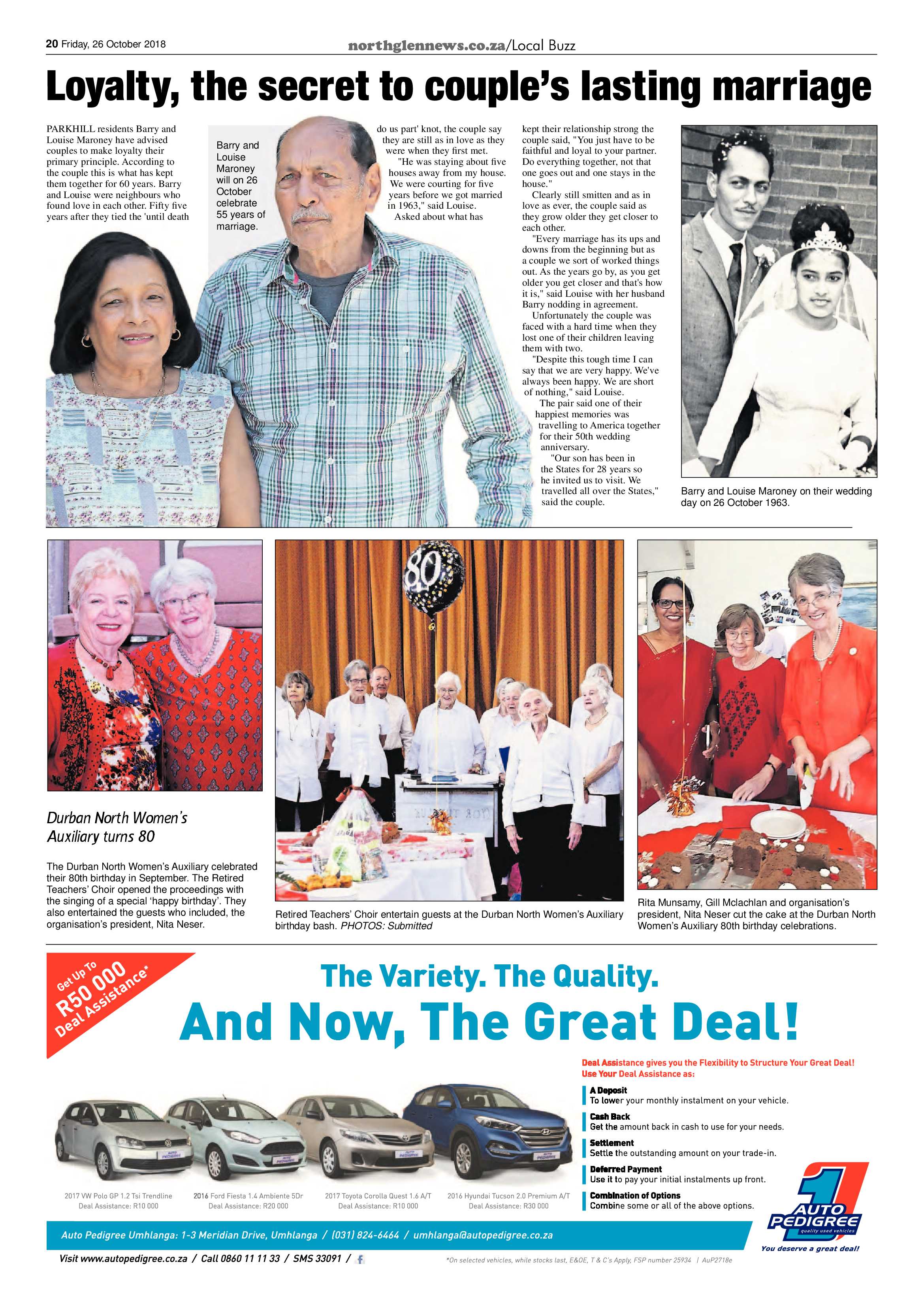 Northglen News 26 October 2018 page 20