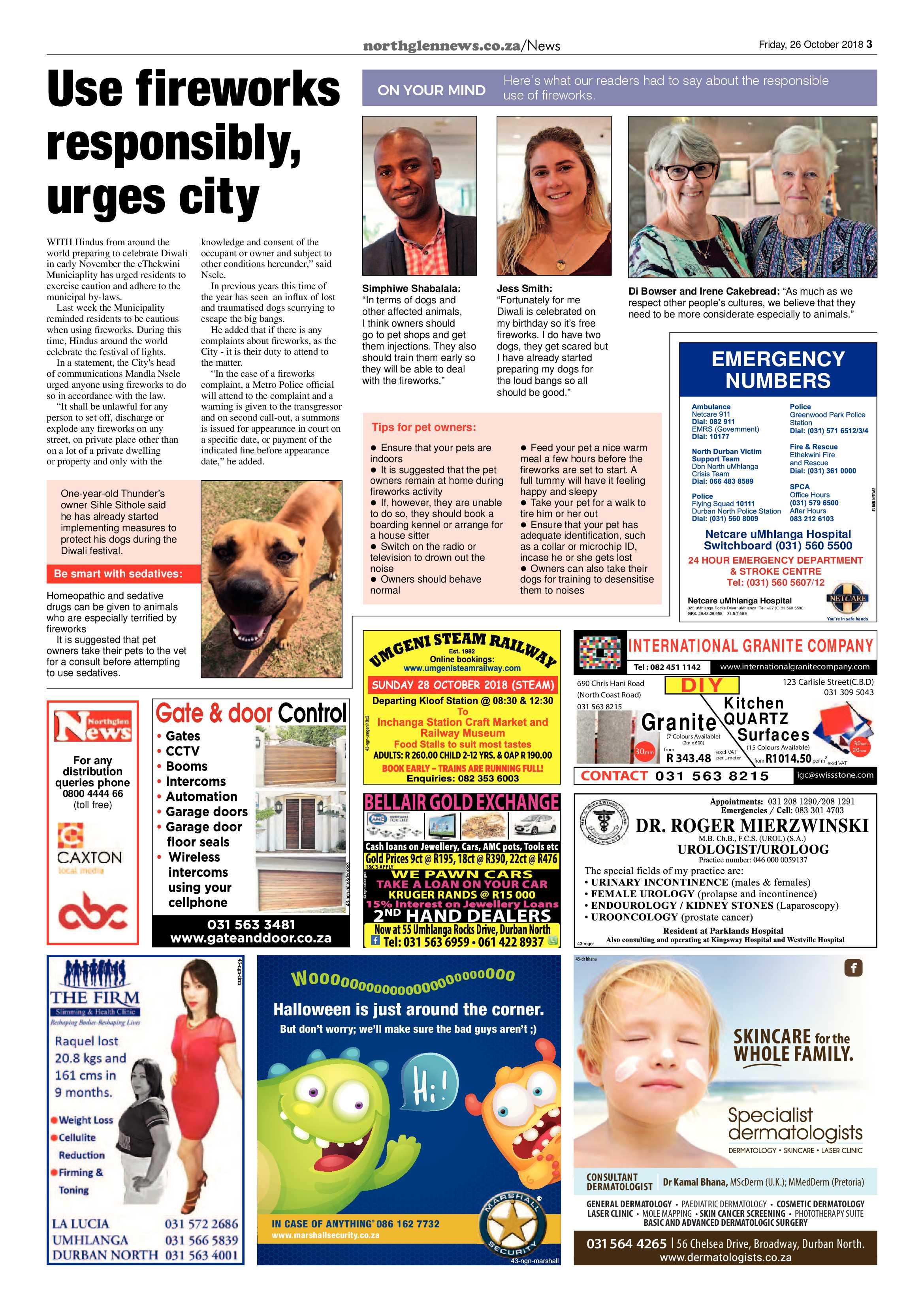 Northglen News 26 October 2018 page 3