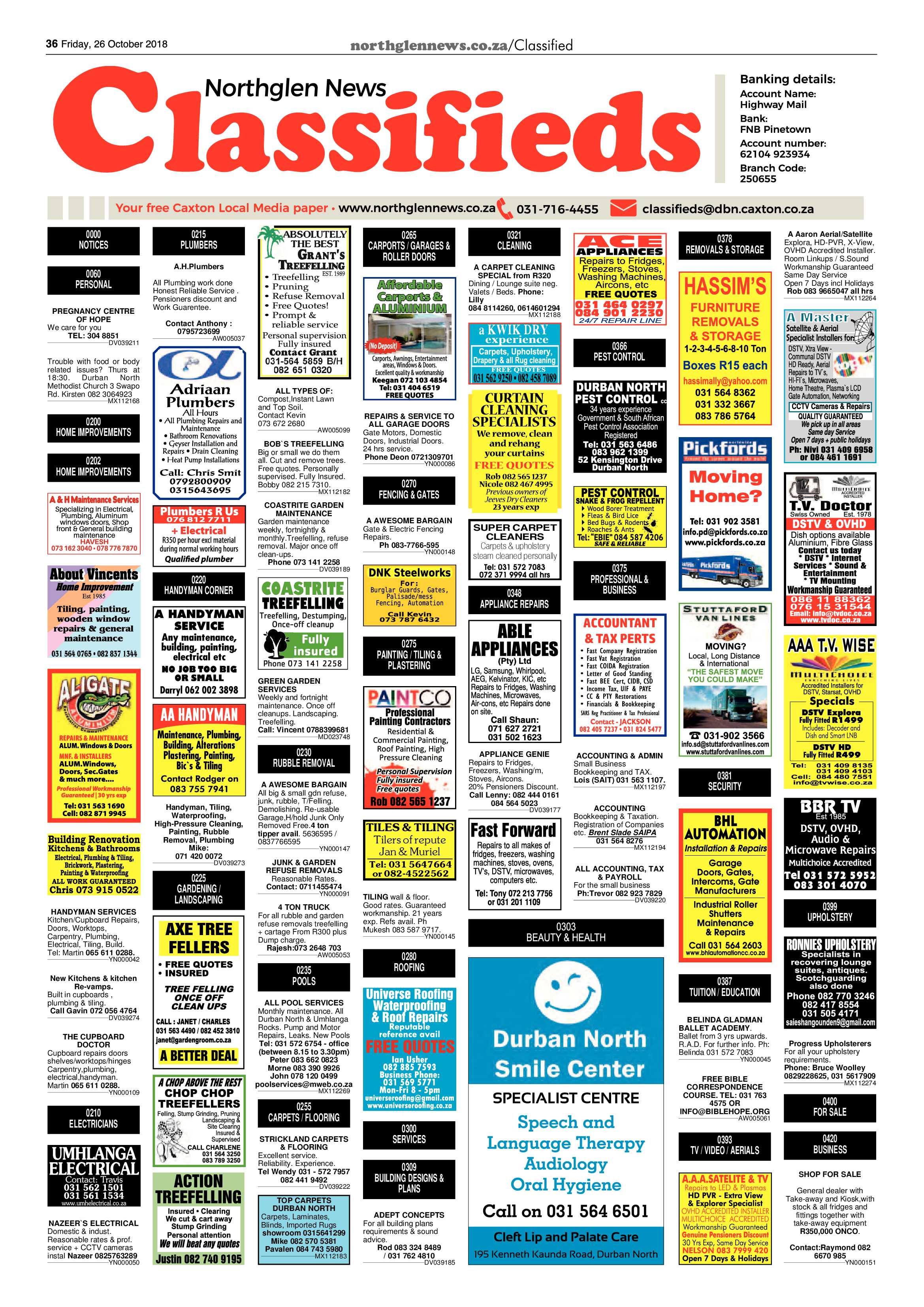 Northglen News 26 October 2018 page 36