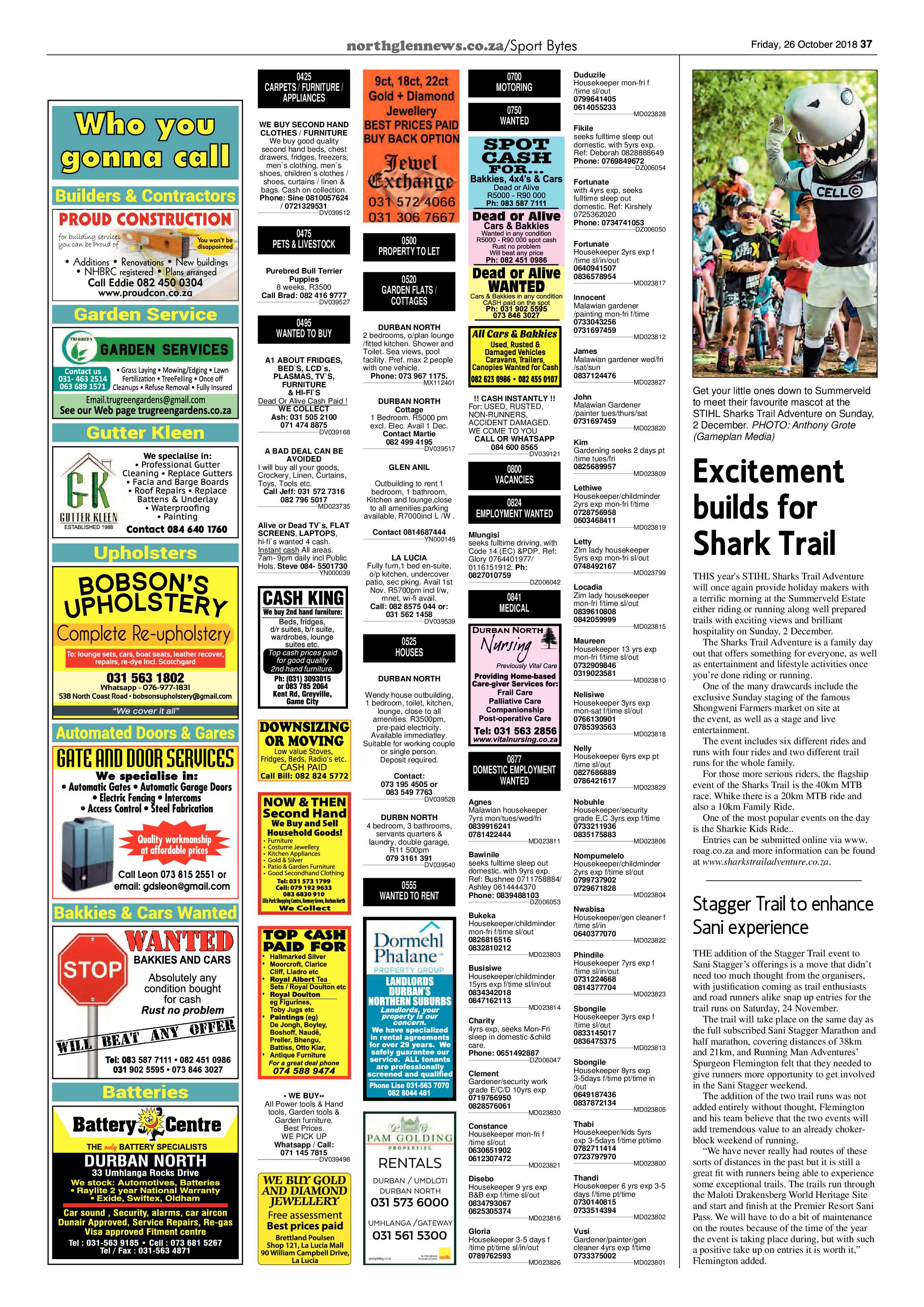 Northglen News 26 October 2018 page 37