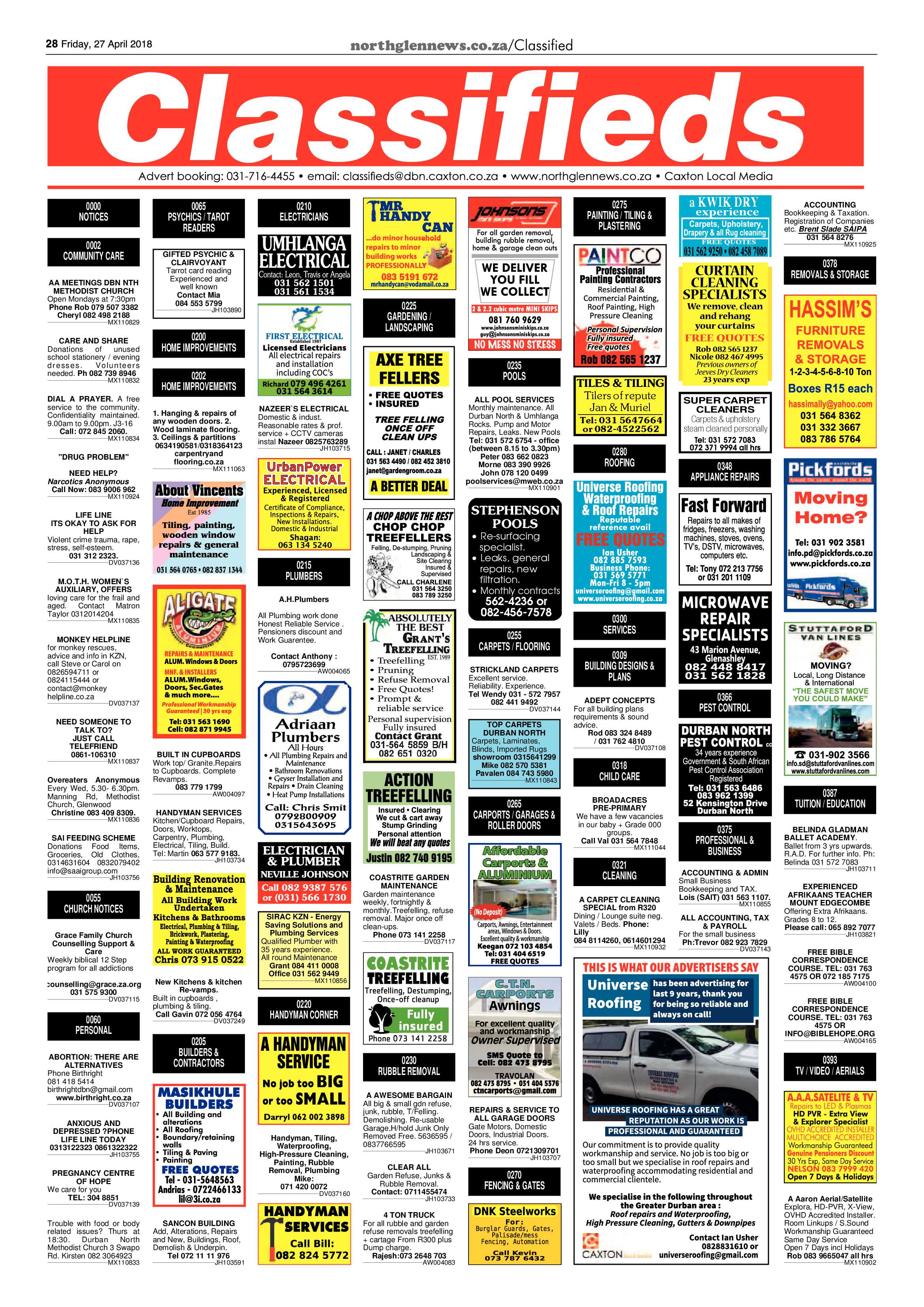 Northglen News 27 April 2018 page 28