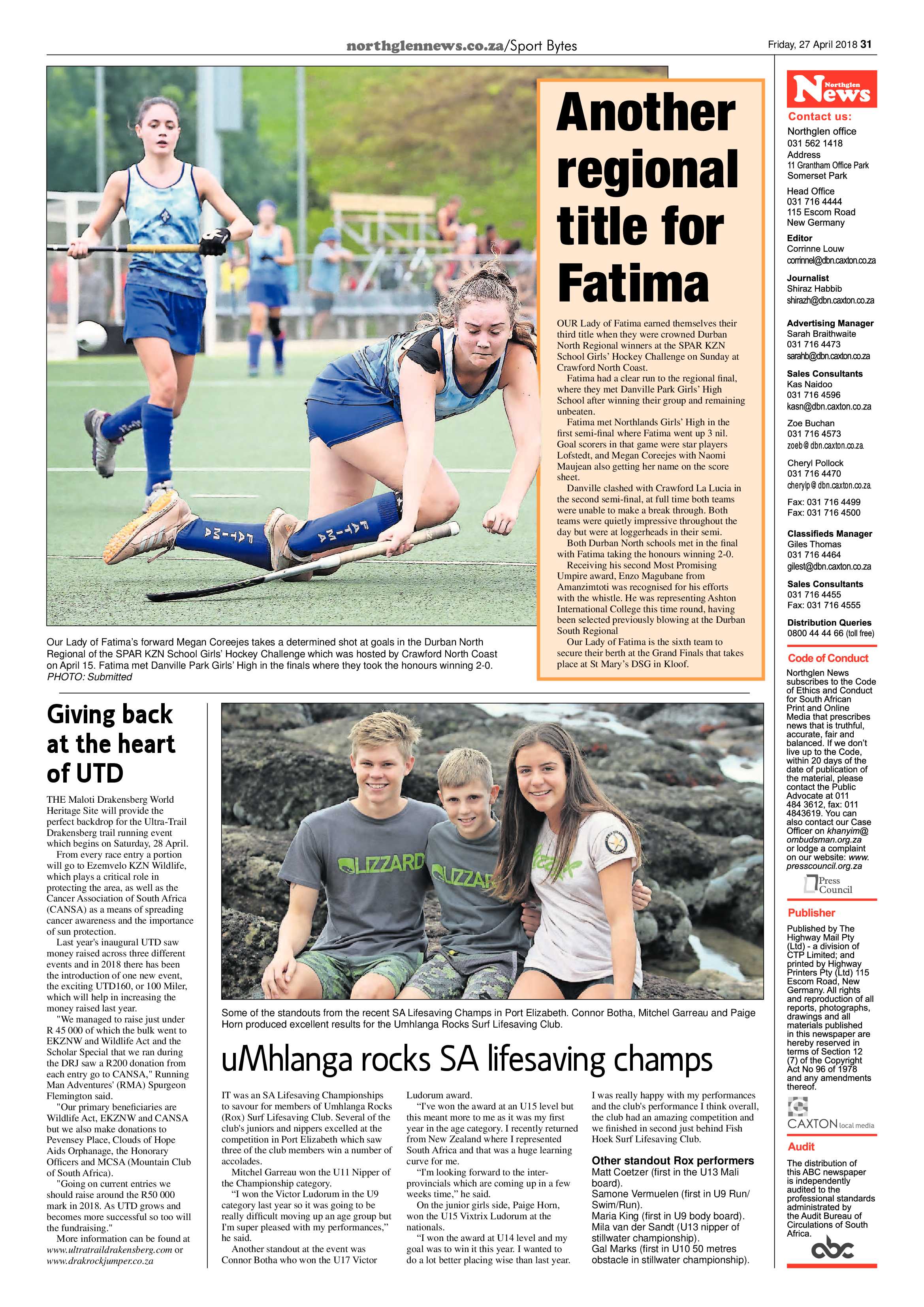 Northglen News 27 April 2018 page 31