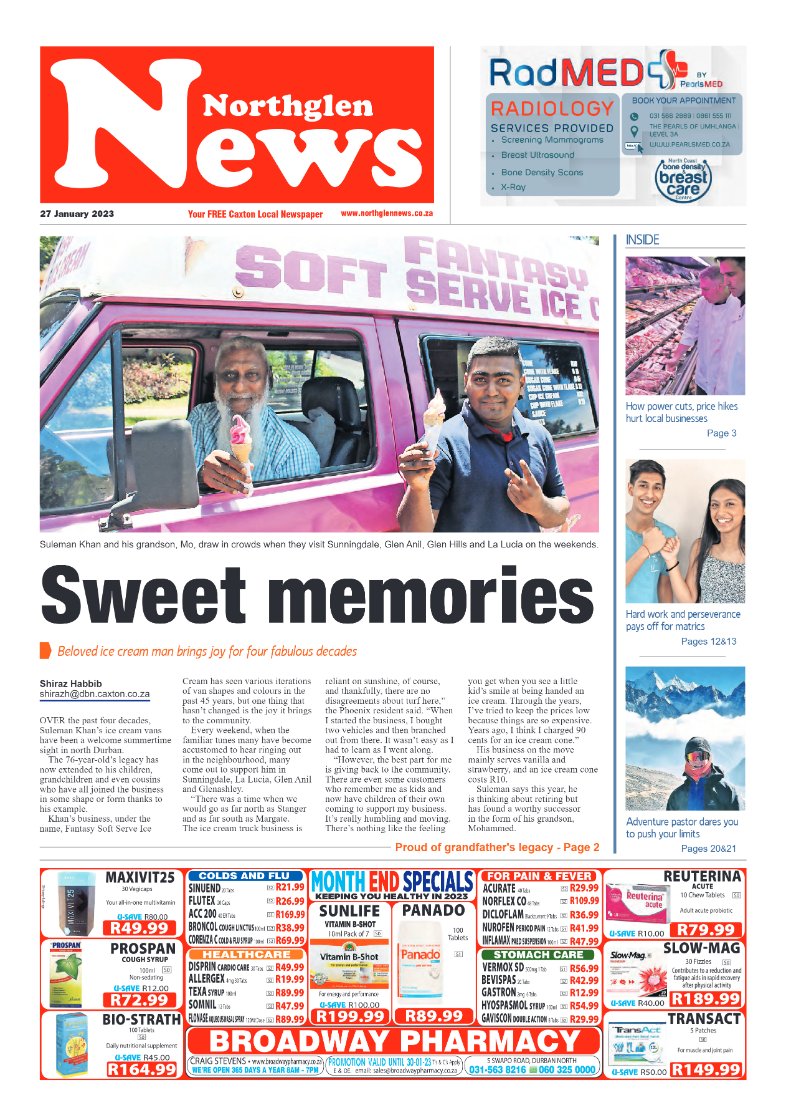 Northglen News – 27 January 2023 page 1