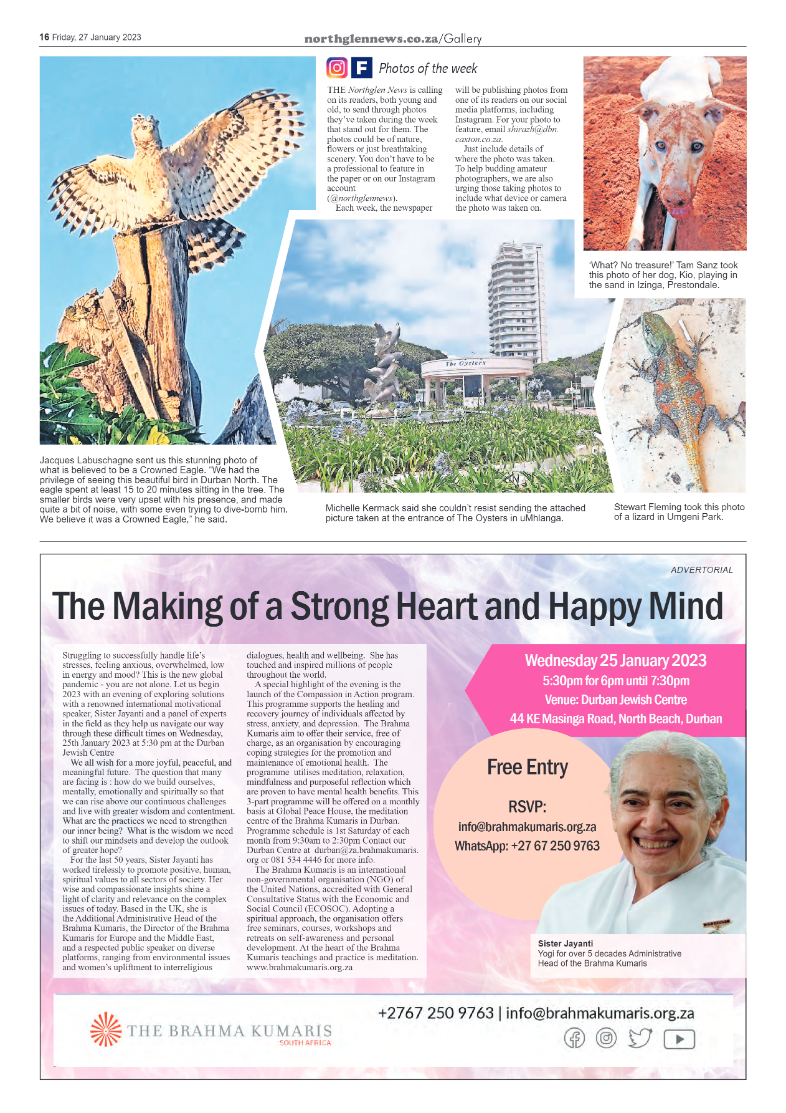 Northglen News – 27 January 2023 page 16