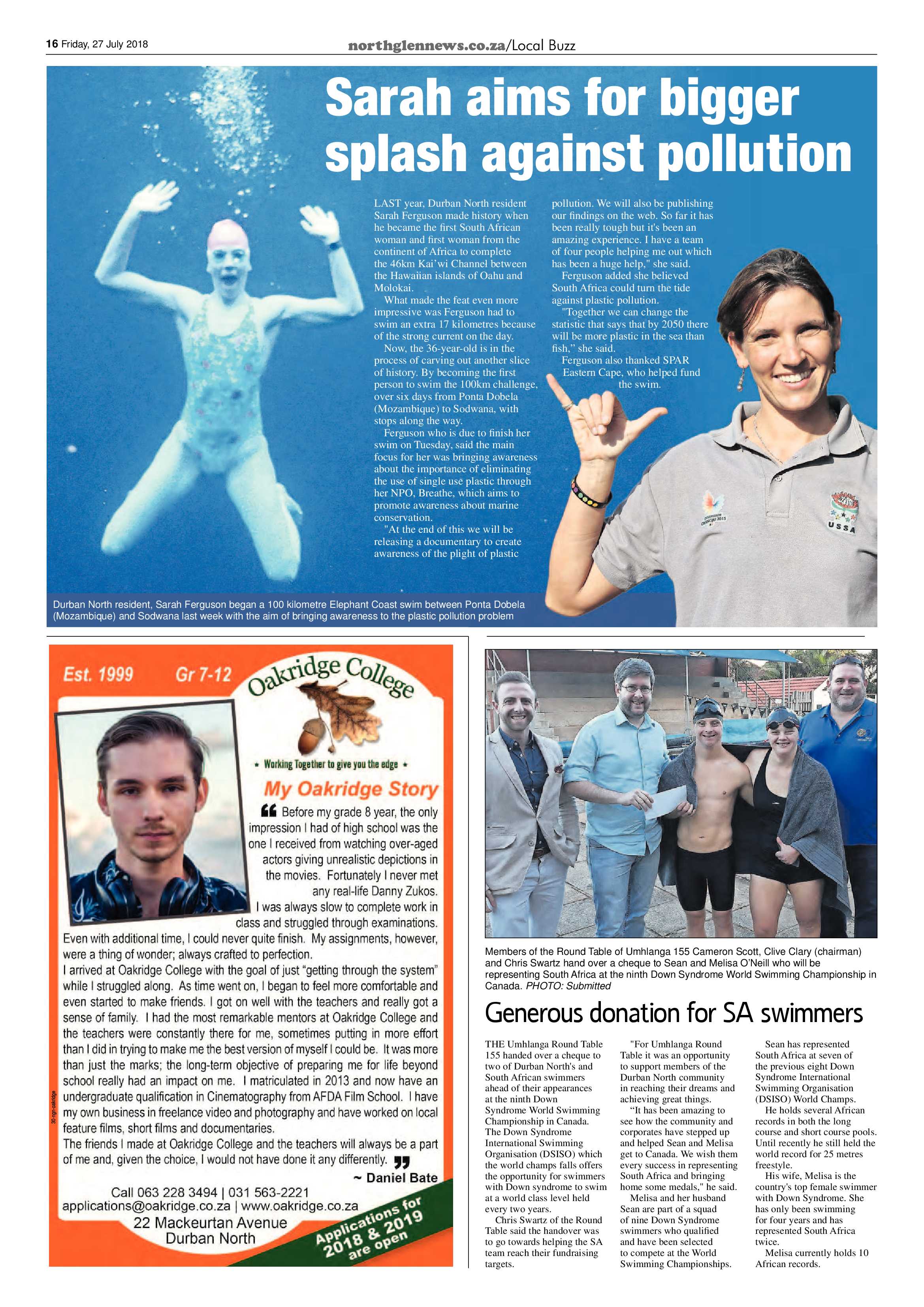 Northglen News 27 July 2018 page 16