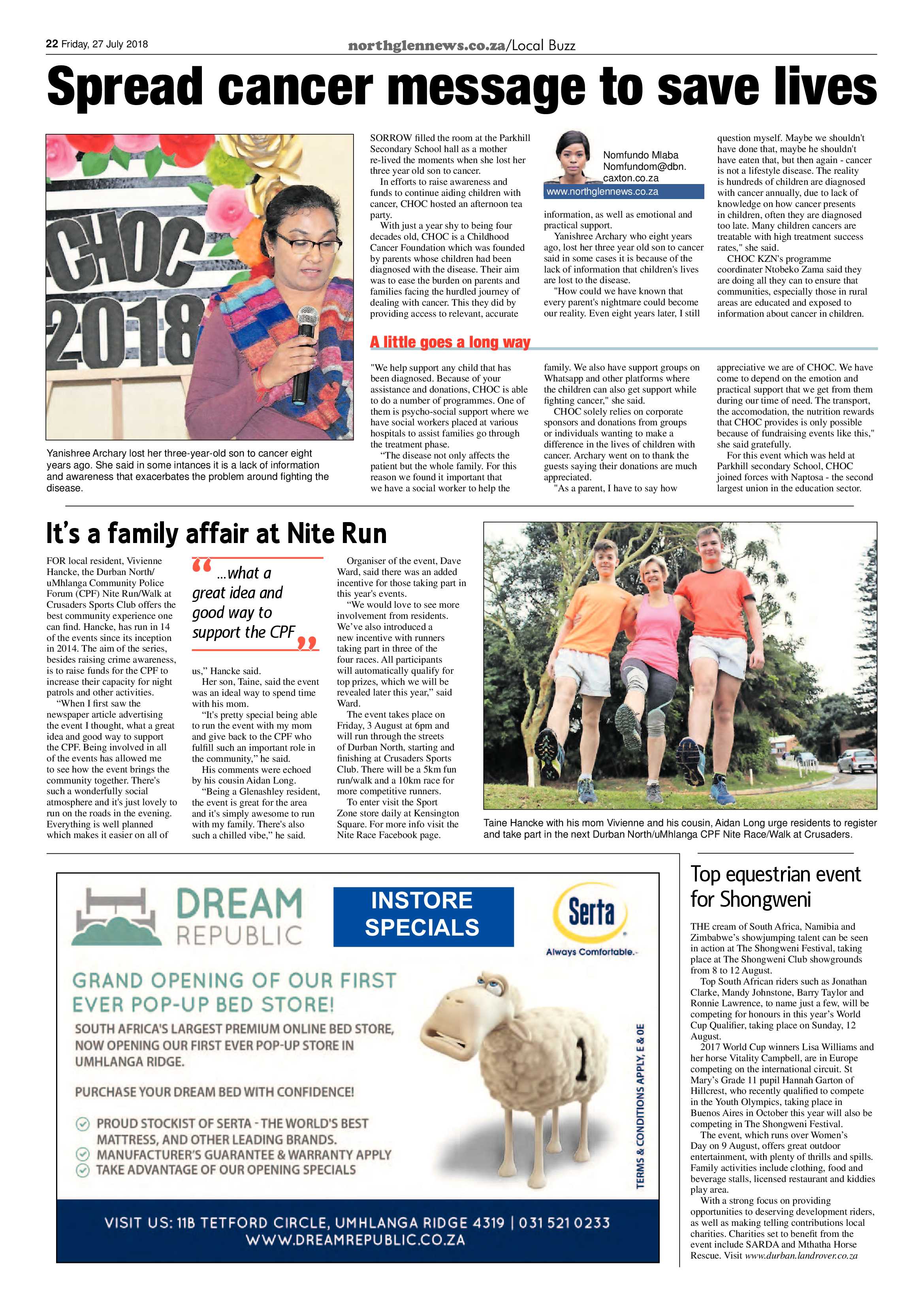 Northglen News 27 July 2018 page 22