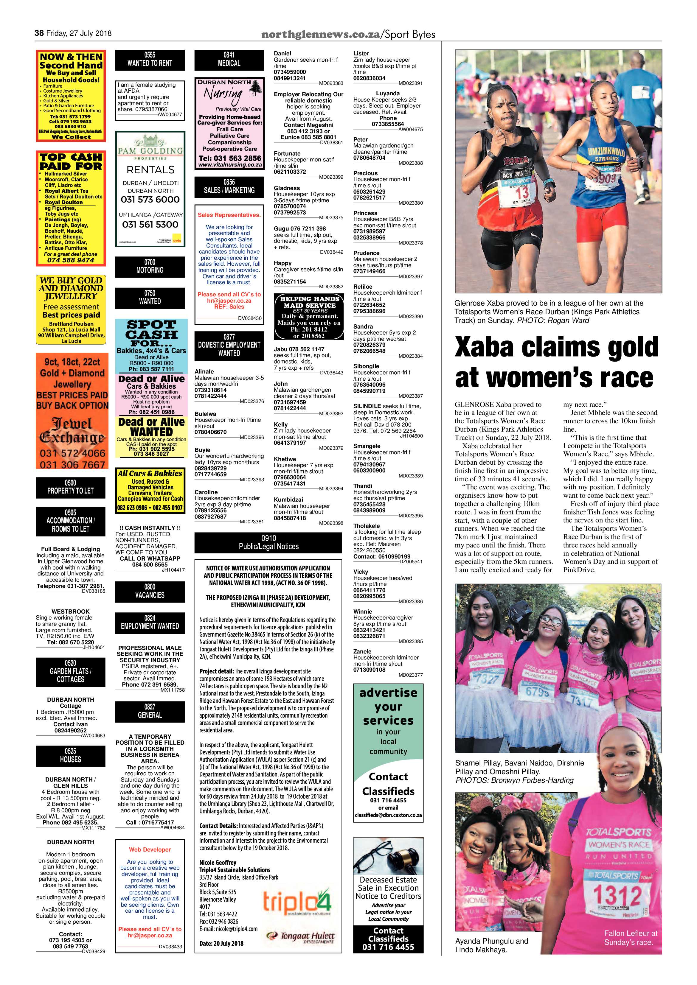 Northglen News 27 July 2018 page 38