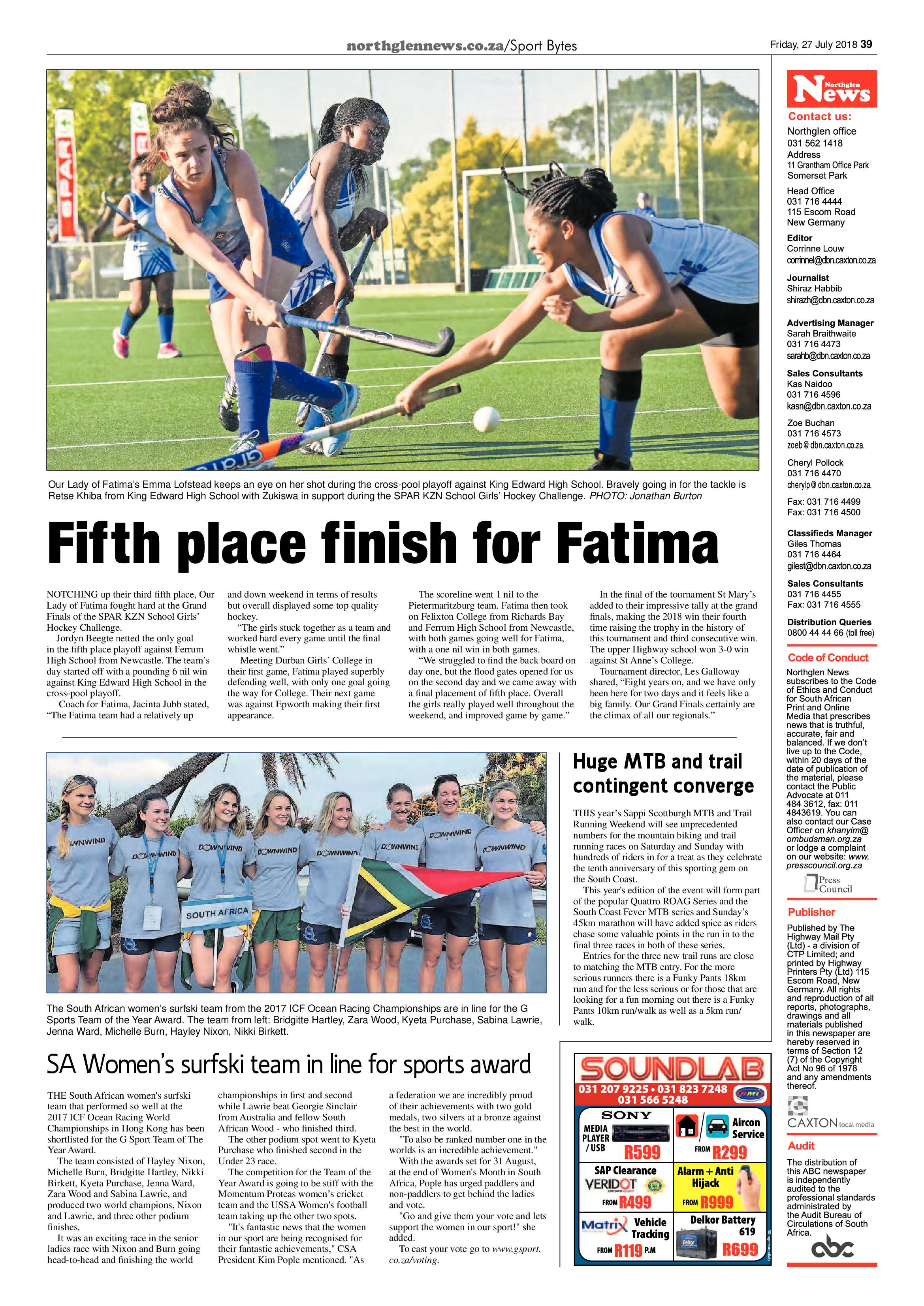 Northglen News 27 July 2018 page 39
