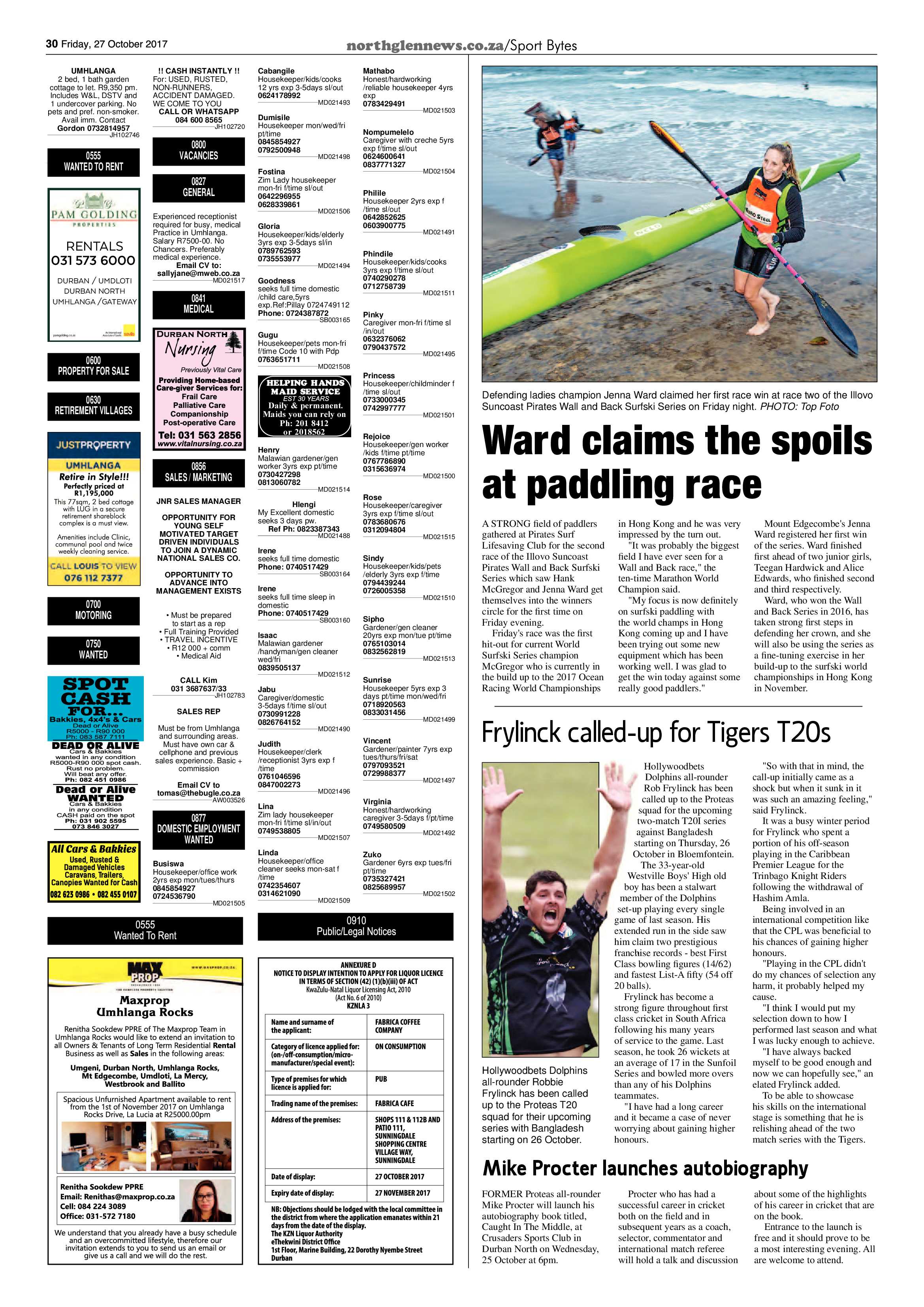 Northglen News 27 October 2017 page 30