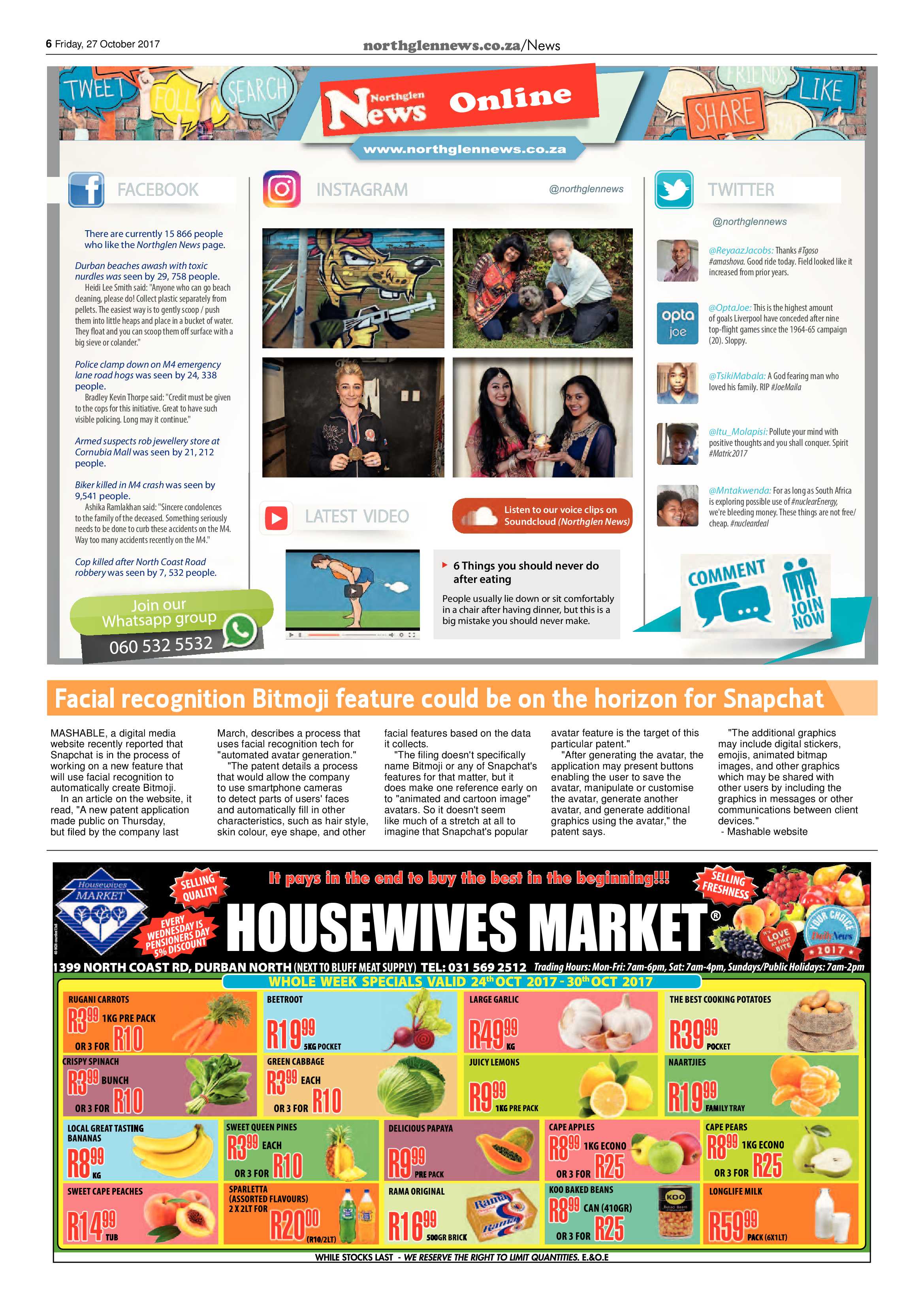 Northglen News 27 October 2017 page 6