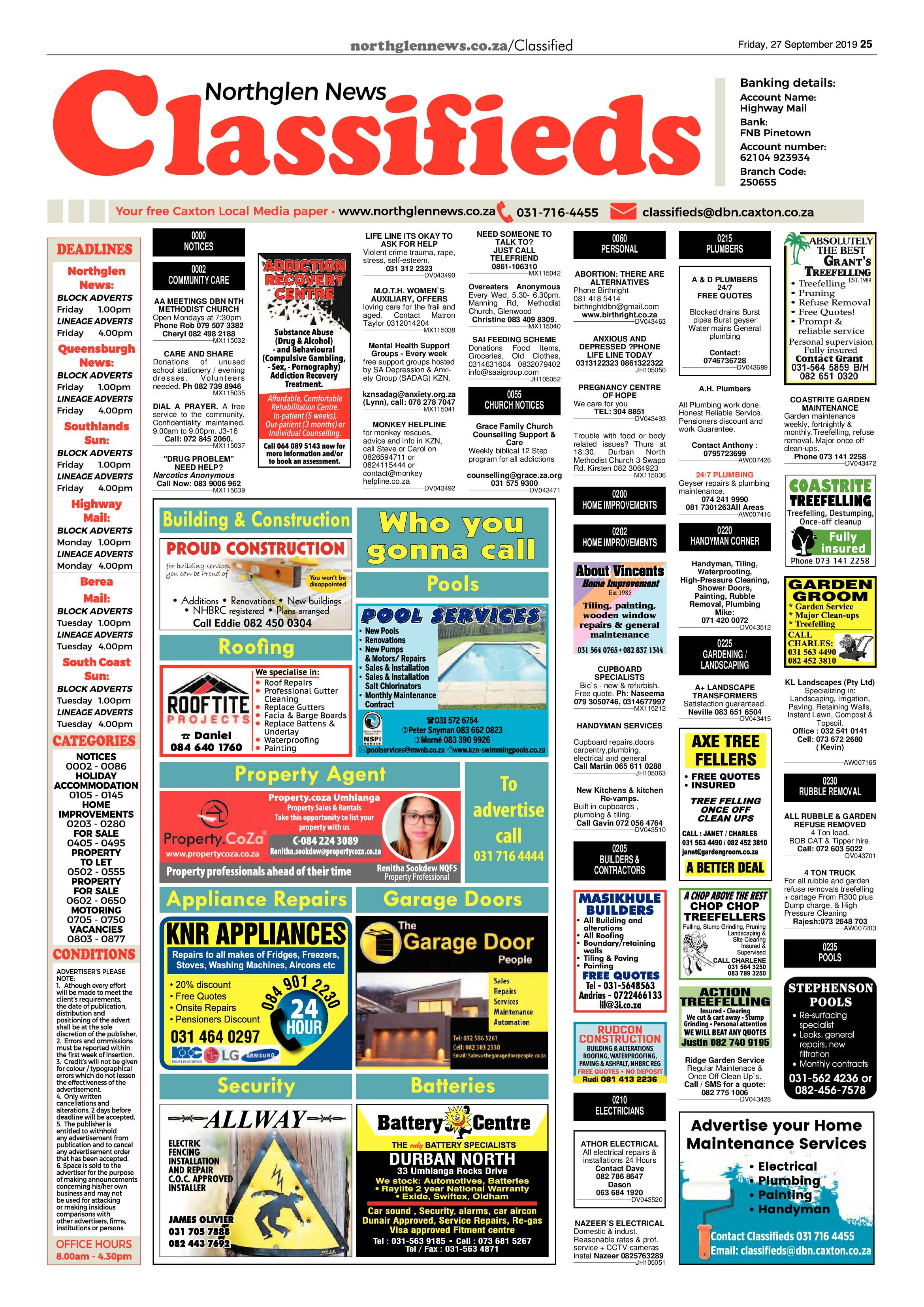 Northglen News 27 September 2019 page 25