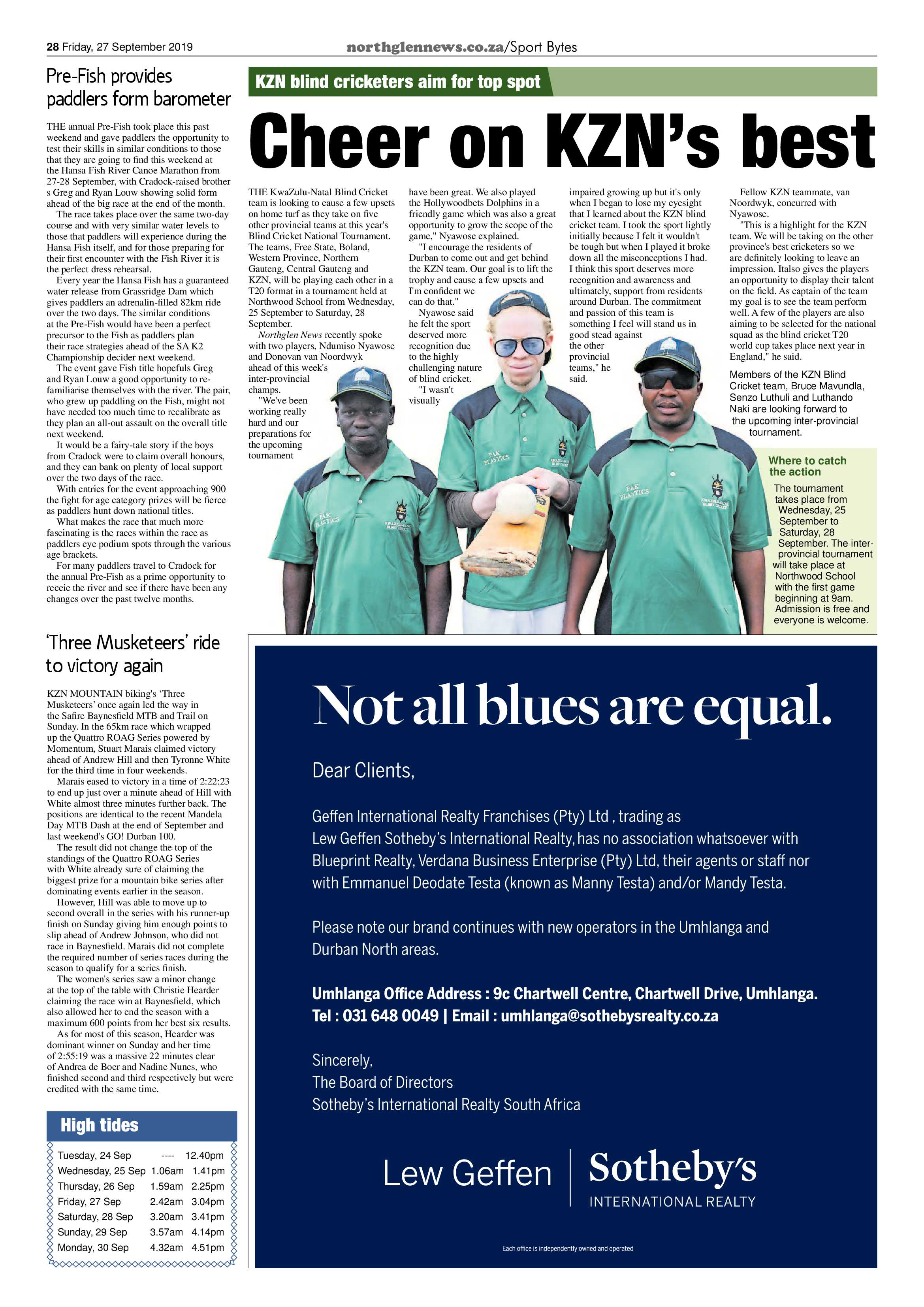 Northglen News 27 September 2019 page 28