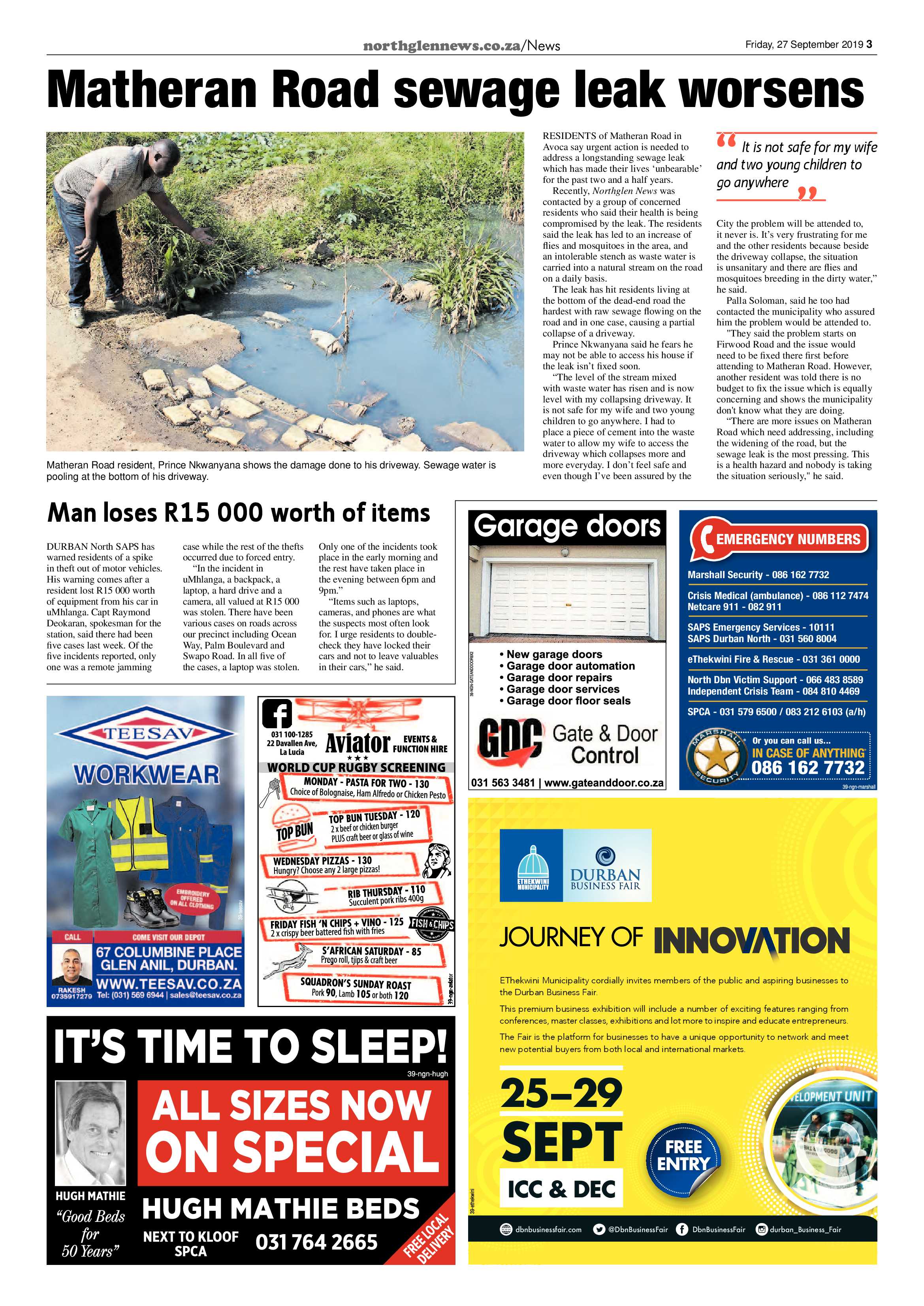 Northglen News 27 September 2019 page 3