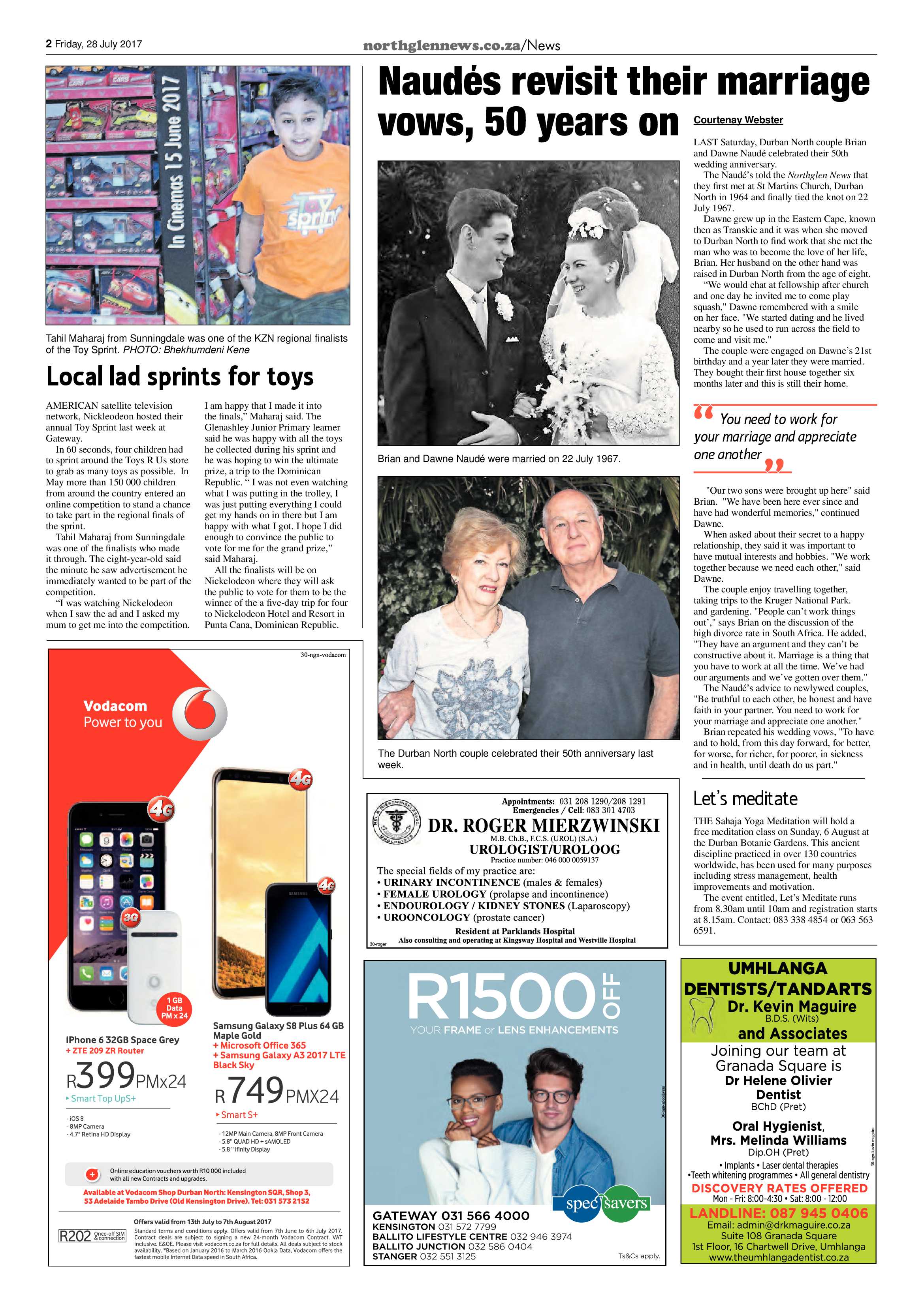 Northglen News 28 July 2017 page 2