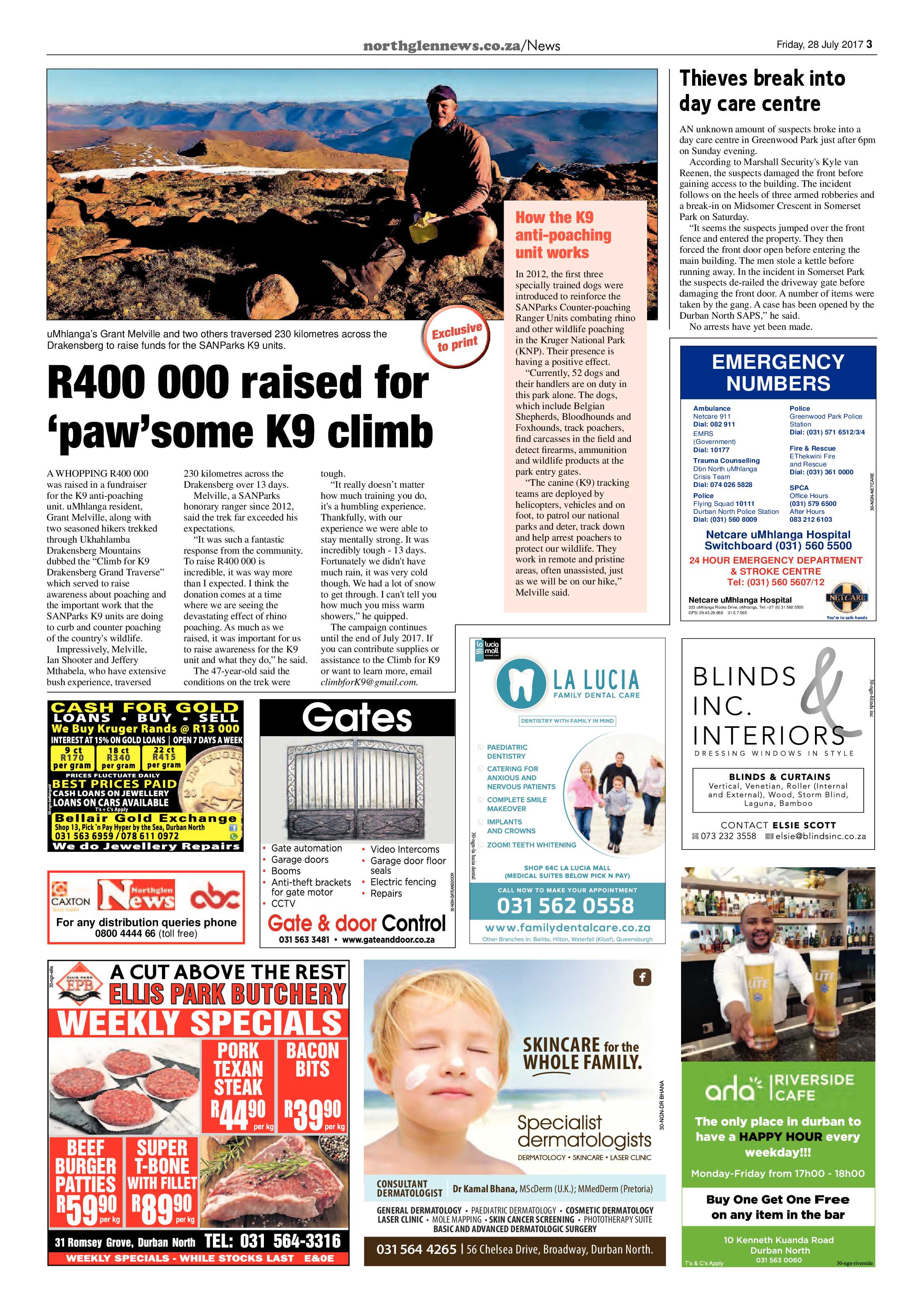 Northglen News 28 July 2017 page 3