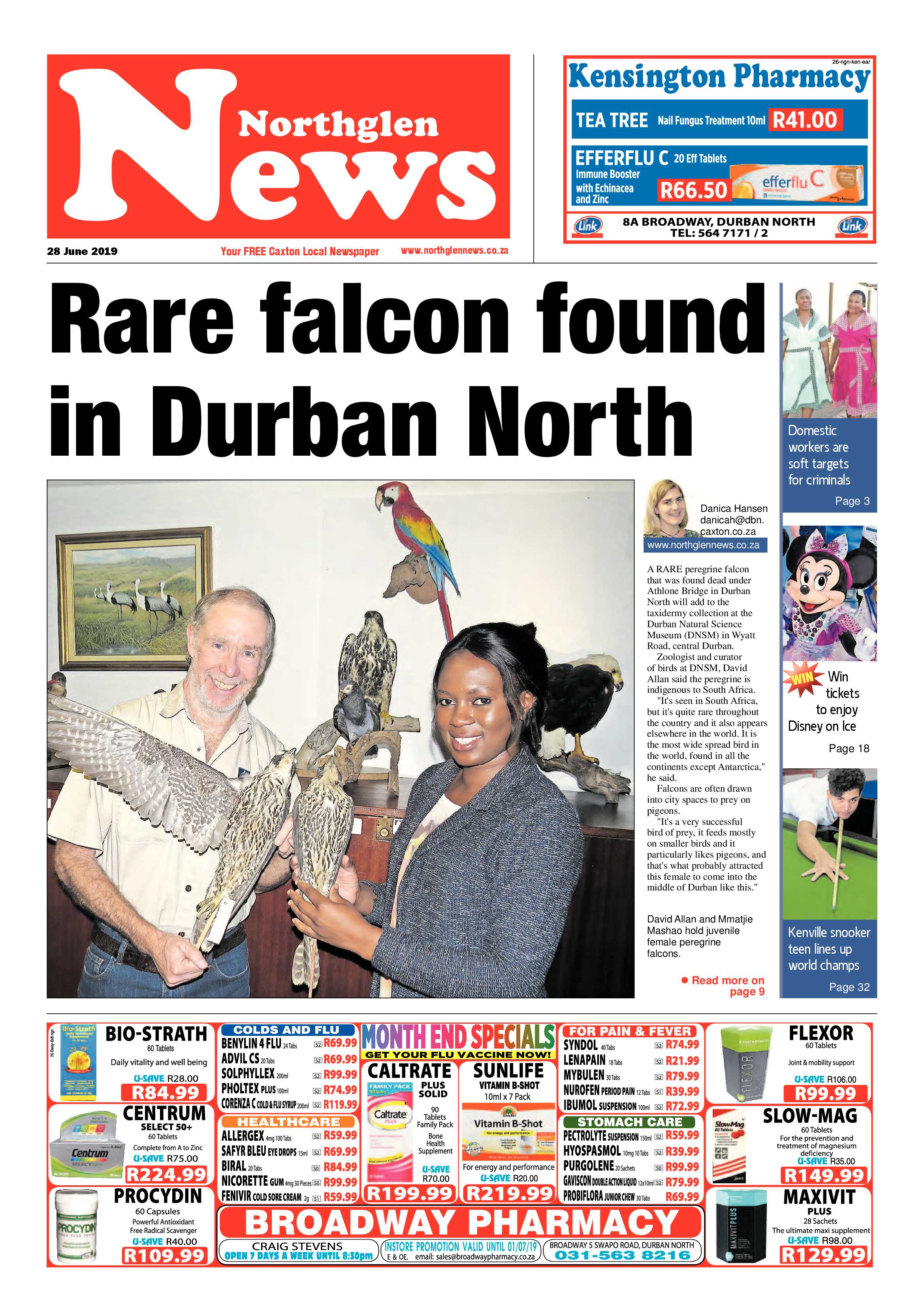 Northglen News 28 June 2019 page 1