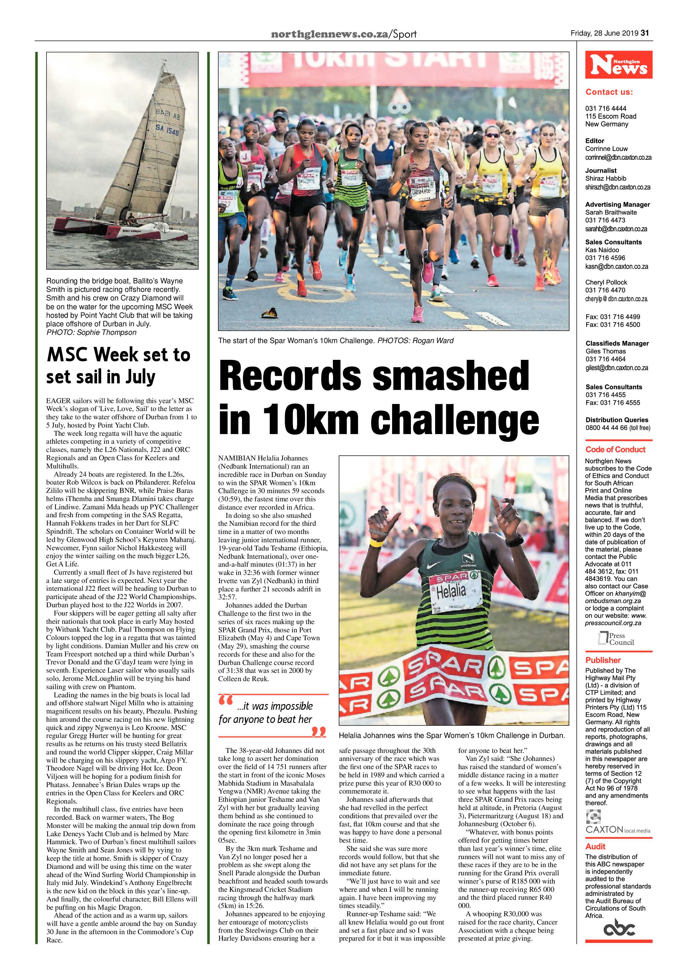 Northglen News 28 June 2019 page 31