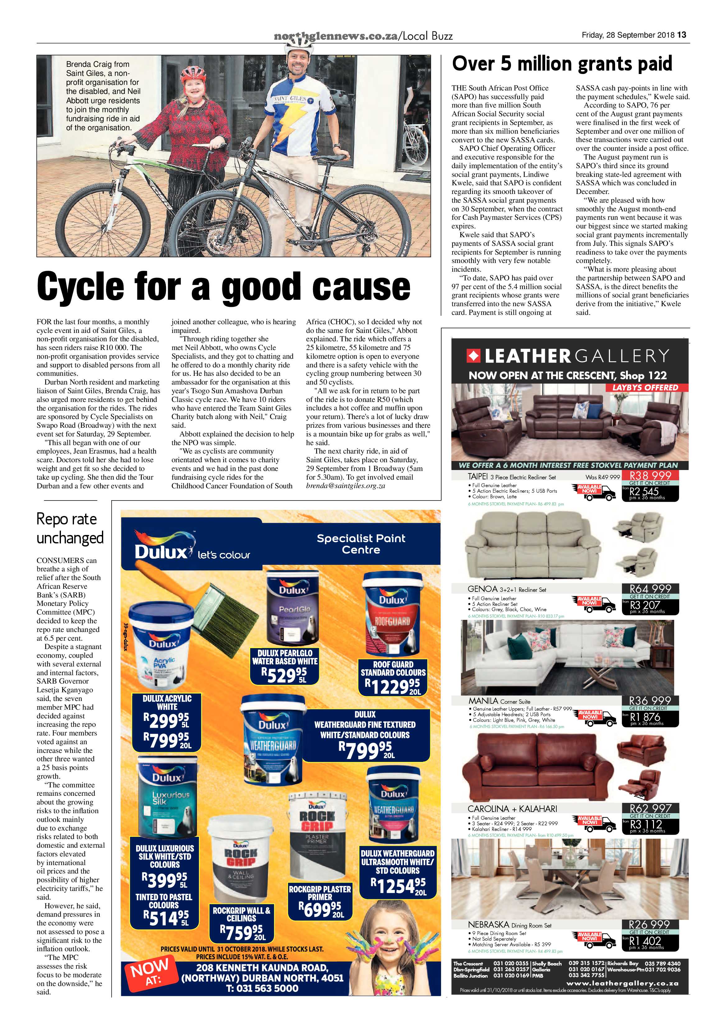 Northglen News 28 September 2018 page 13