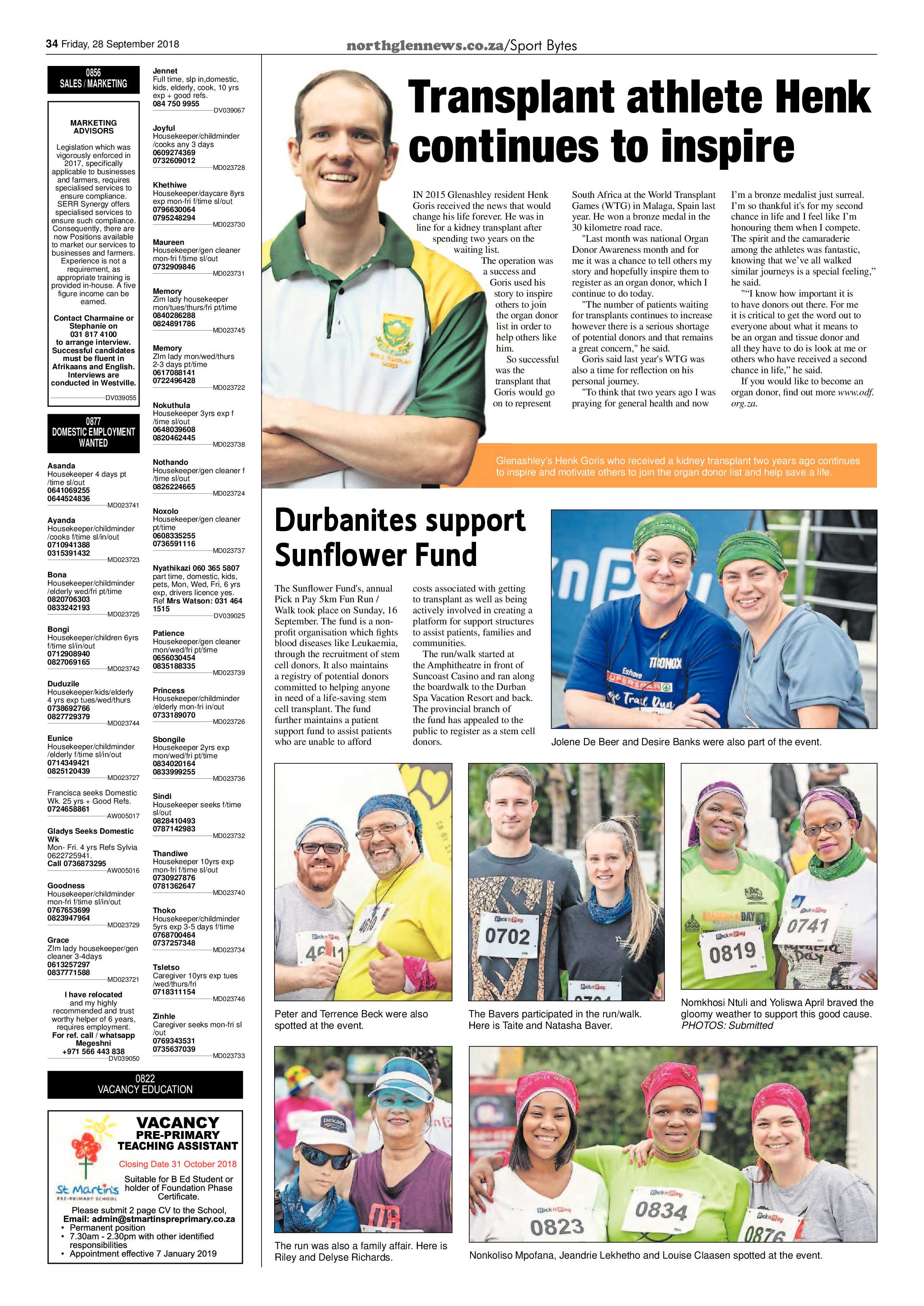 Northglen News 28 September 2018 page 32