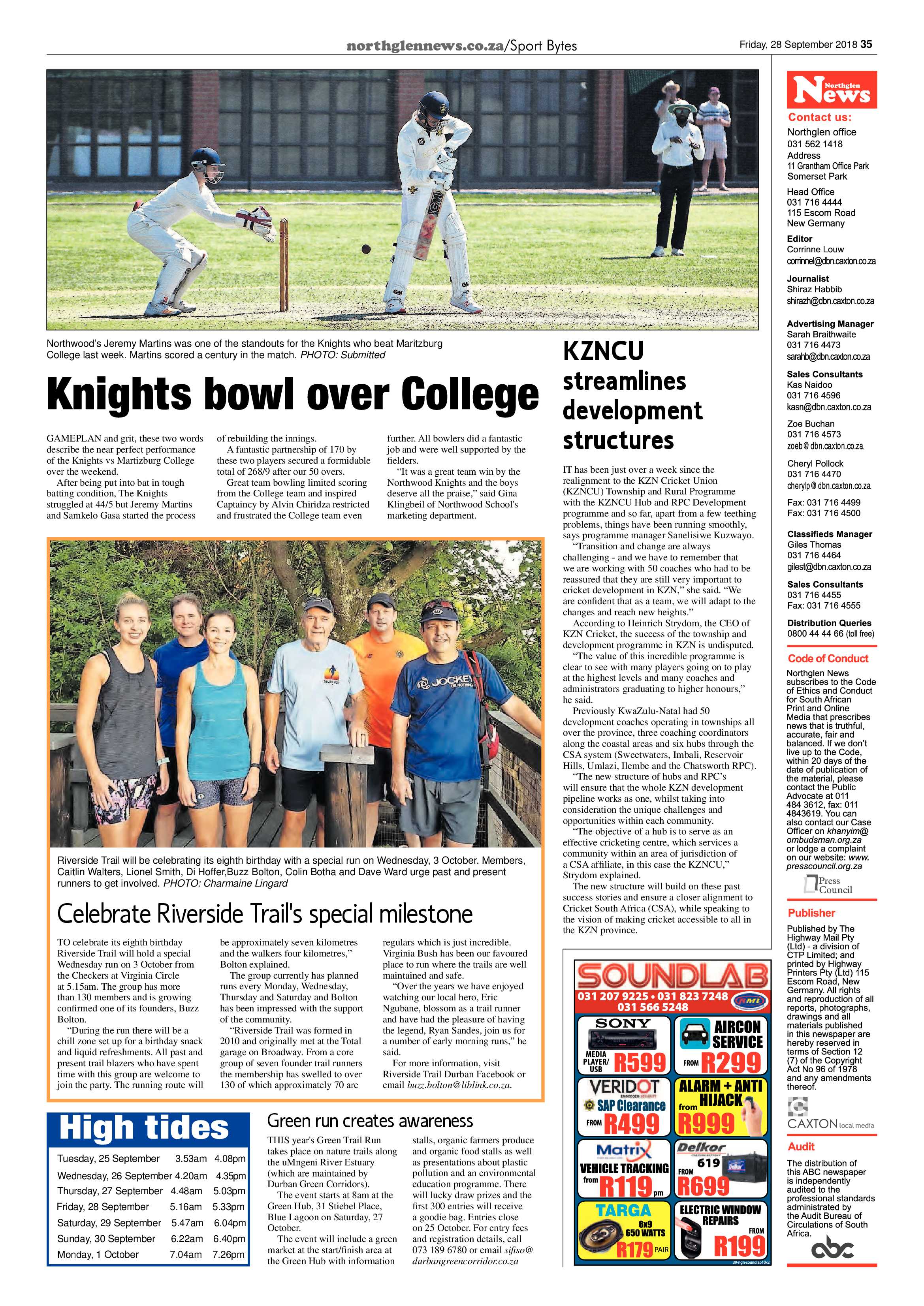 Northglen News 28 September 2018 page 33