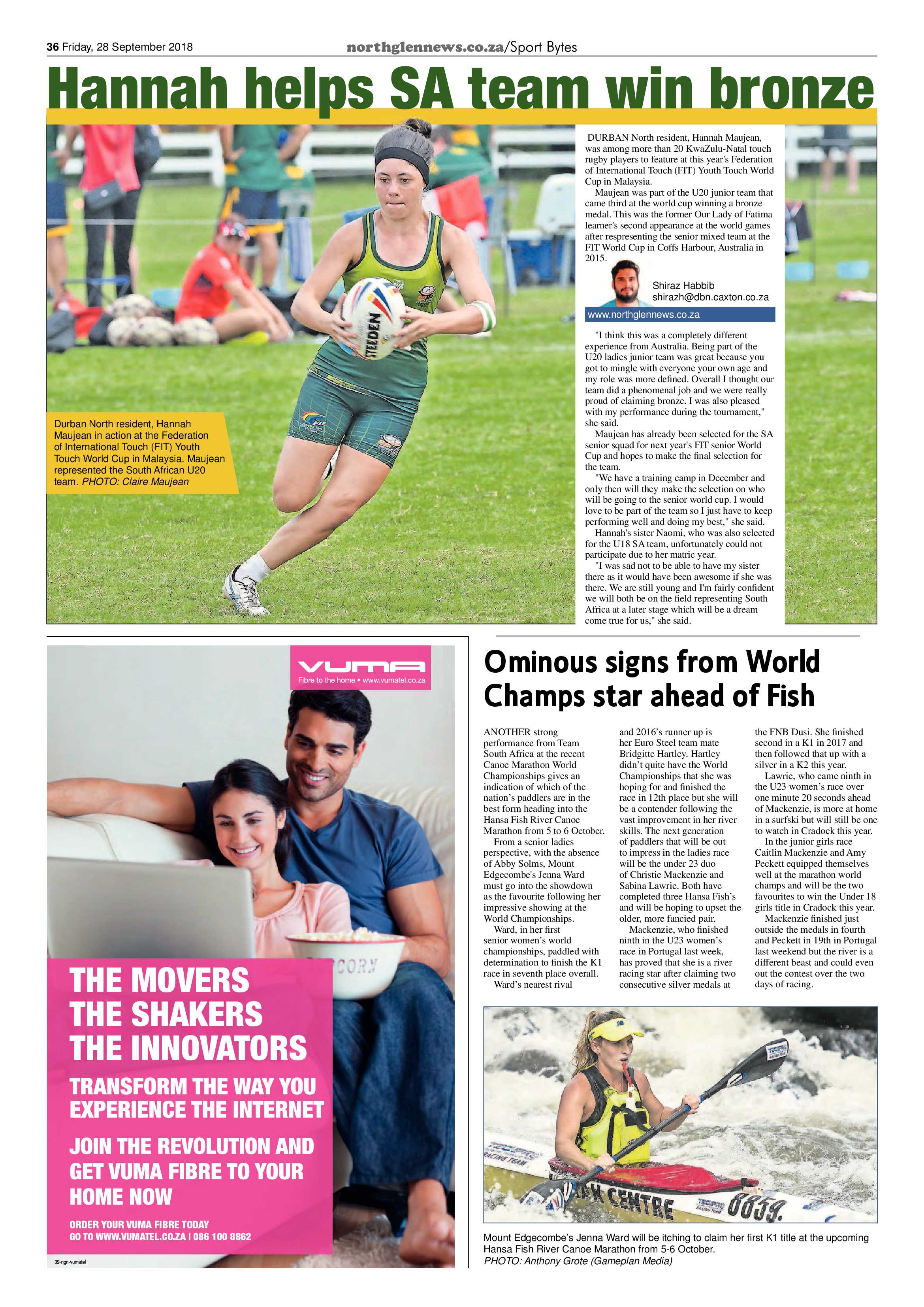 Northglen News 28 September 2018 page 34