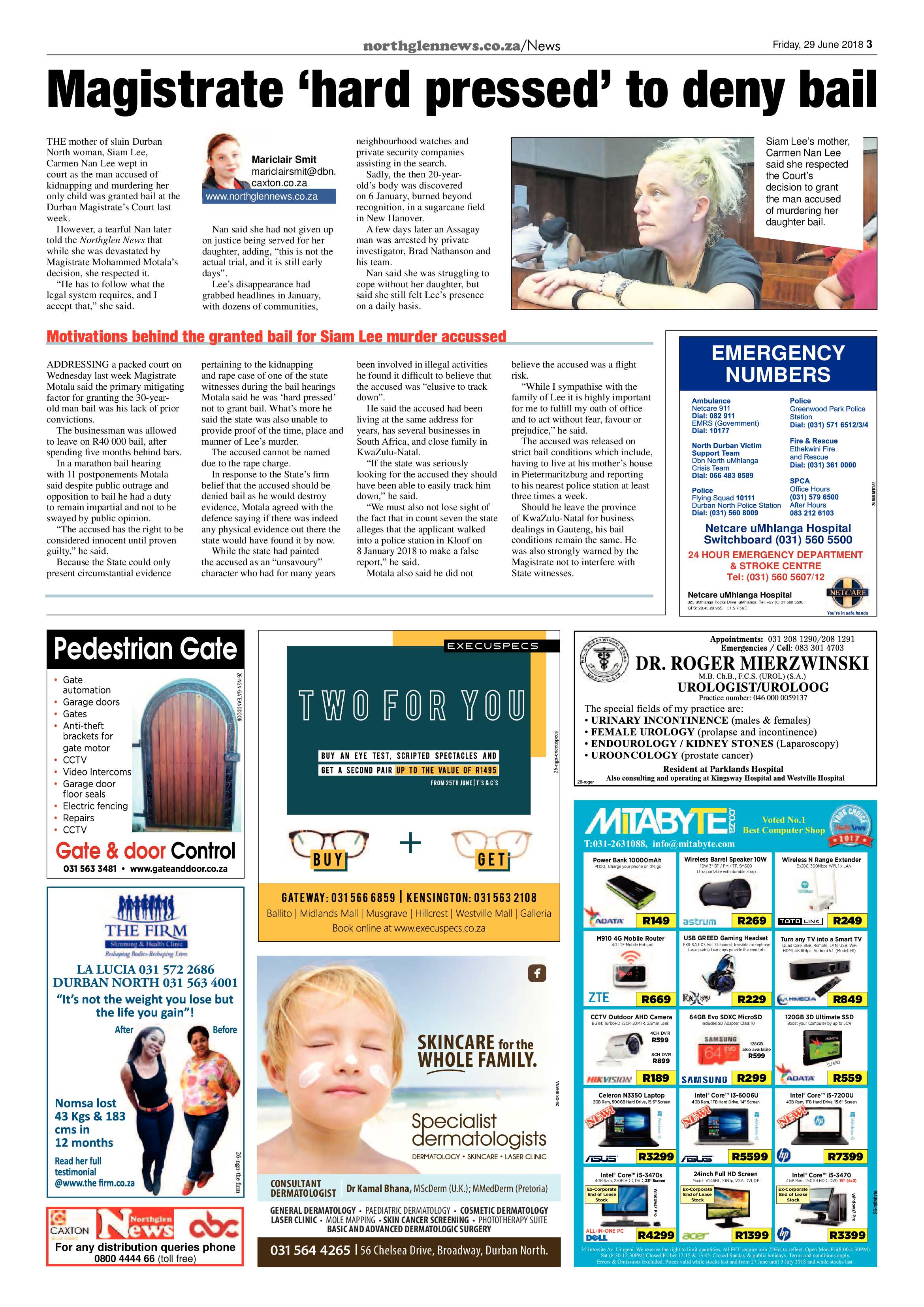 Northglen News 29 June 2018 page 3