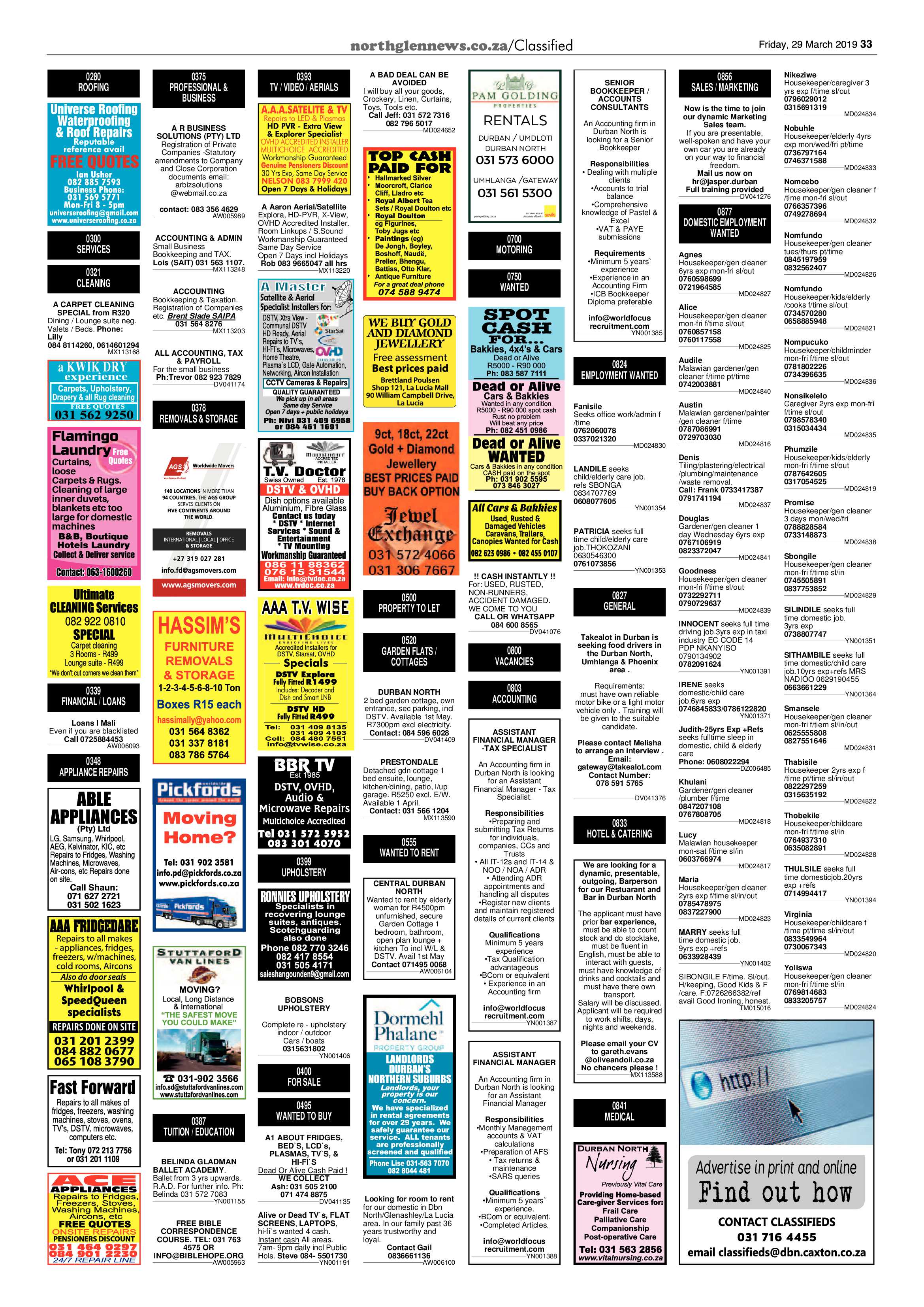 Northglen News 29 March 2019 page 33