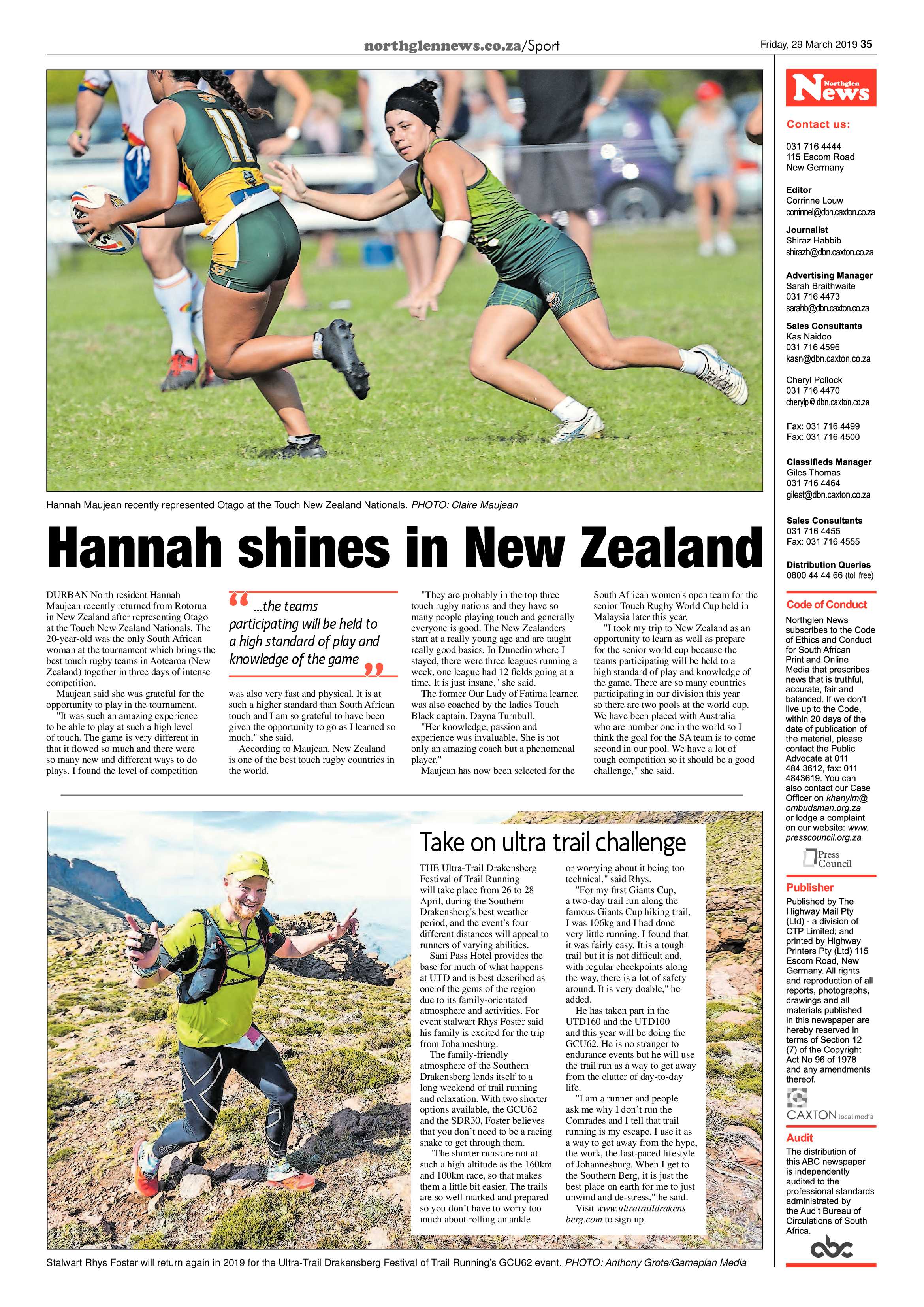 Northglen News 29 March 2019 page 35