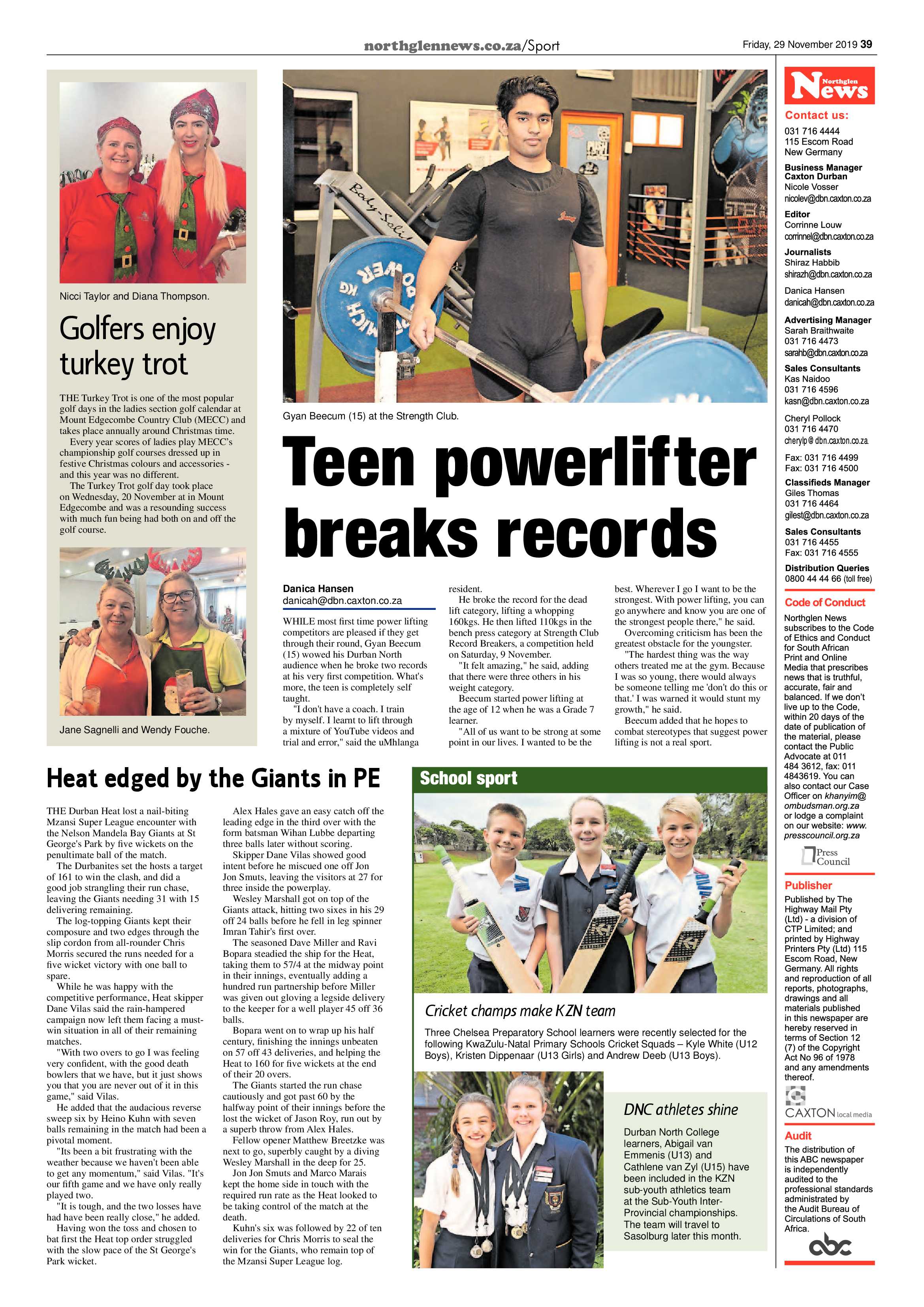 Northglen News 29 November 2019 page 37