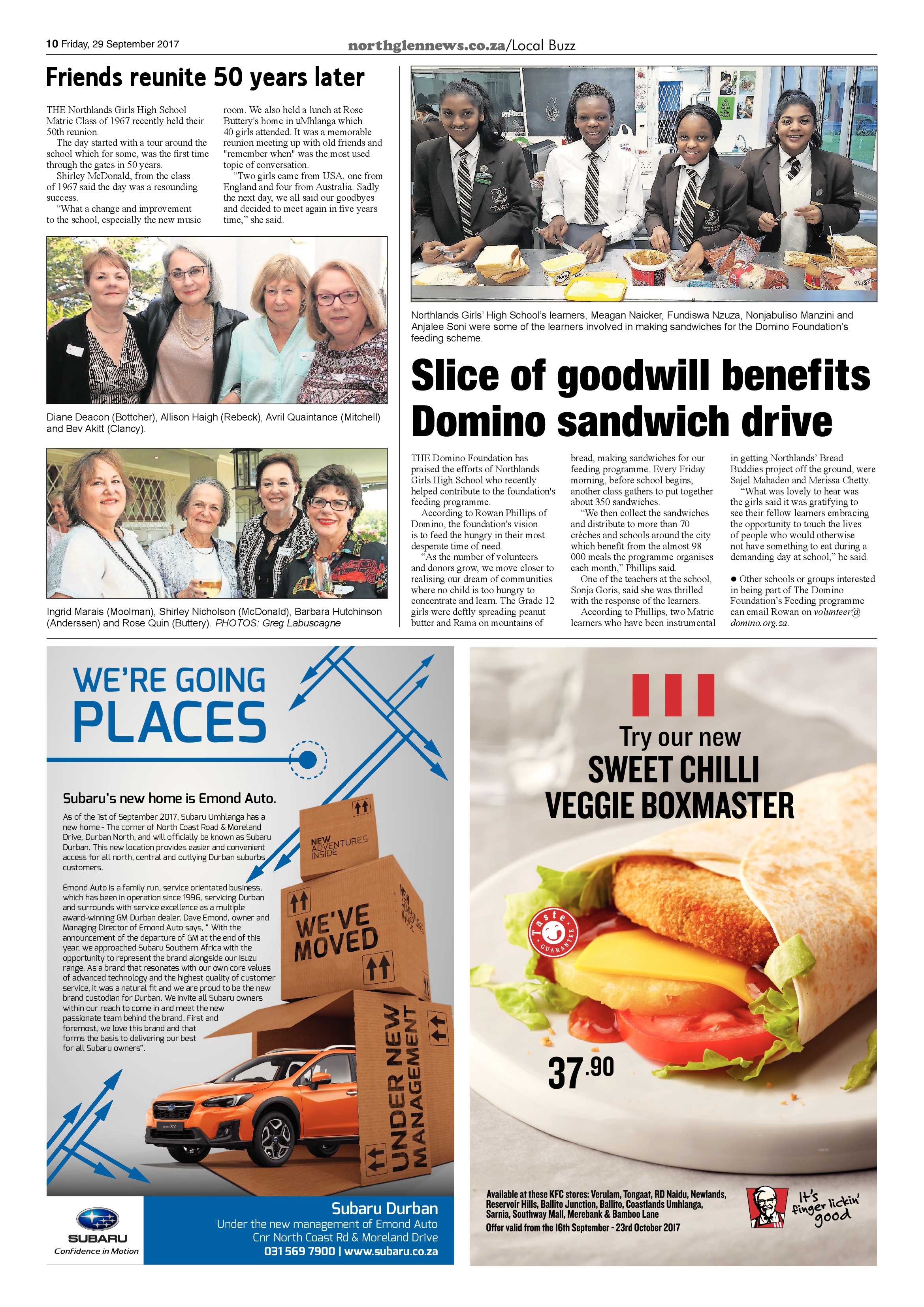 Northglen News 29 September 2017 page 10