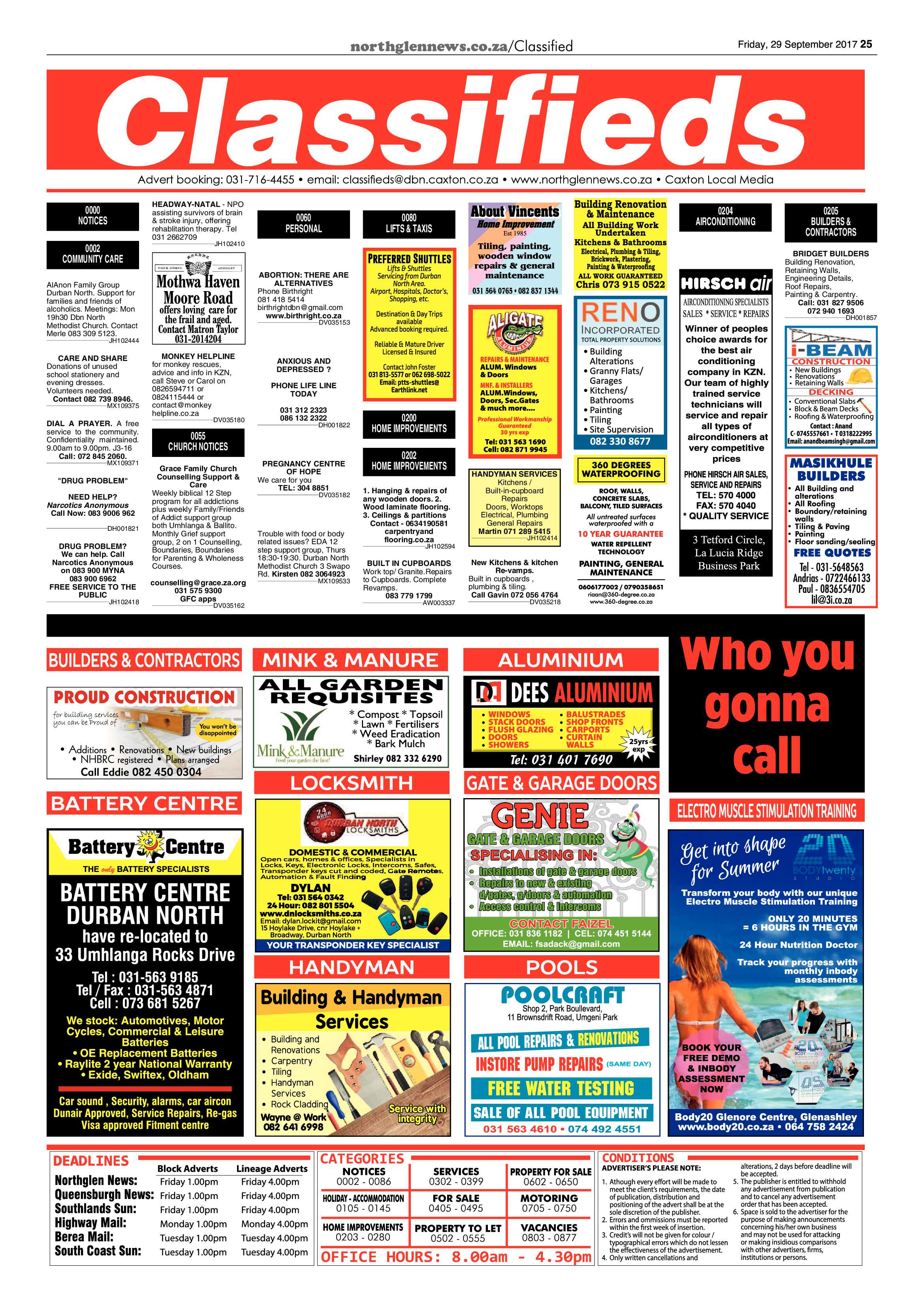 Northglen News 29 September 2017 page 25