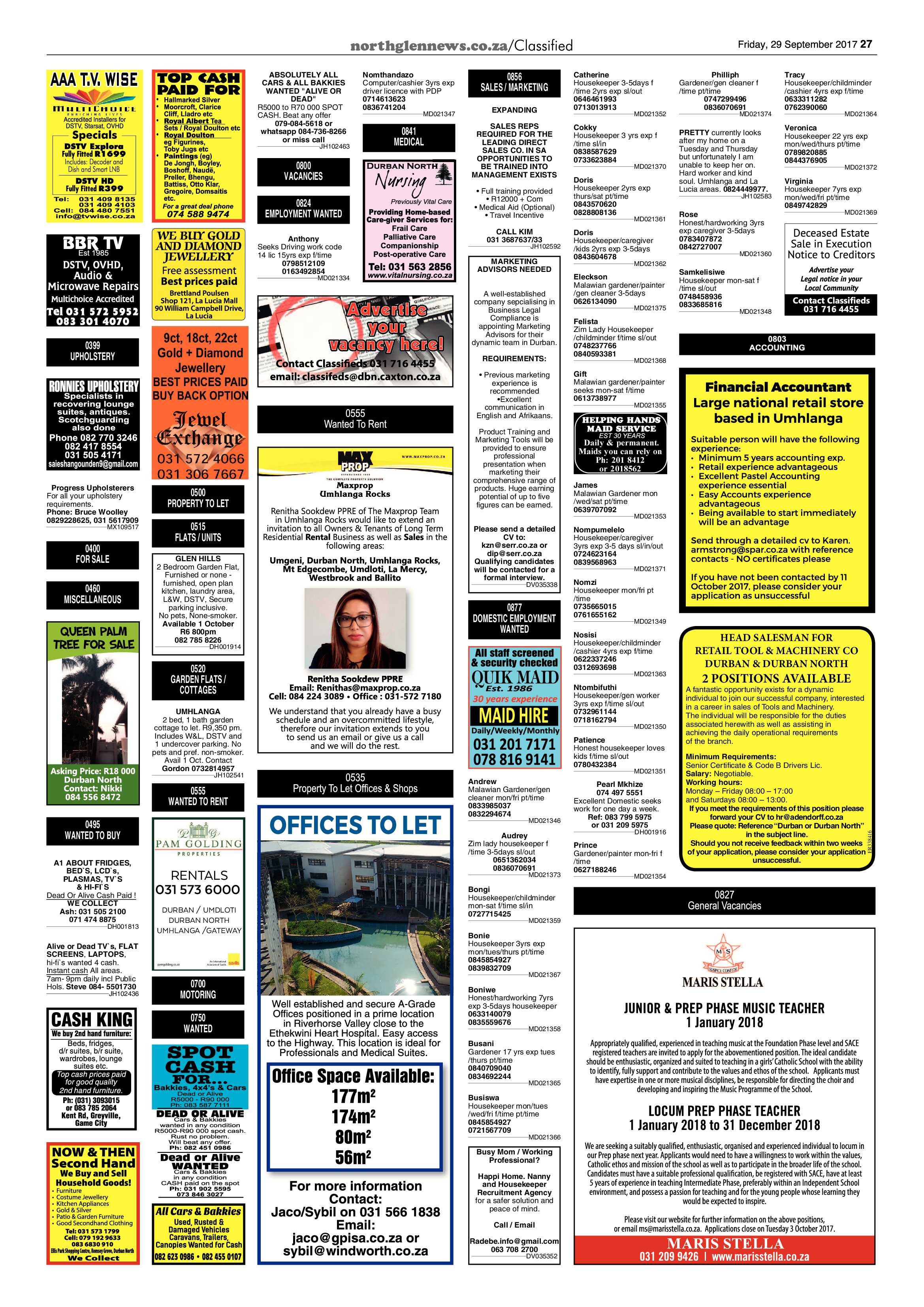 Northglen News 29 September 2017 page 27